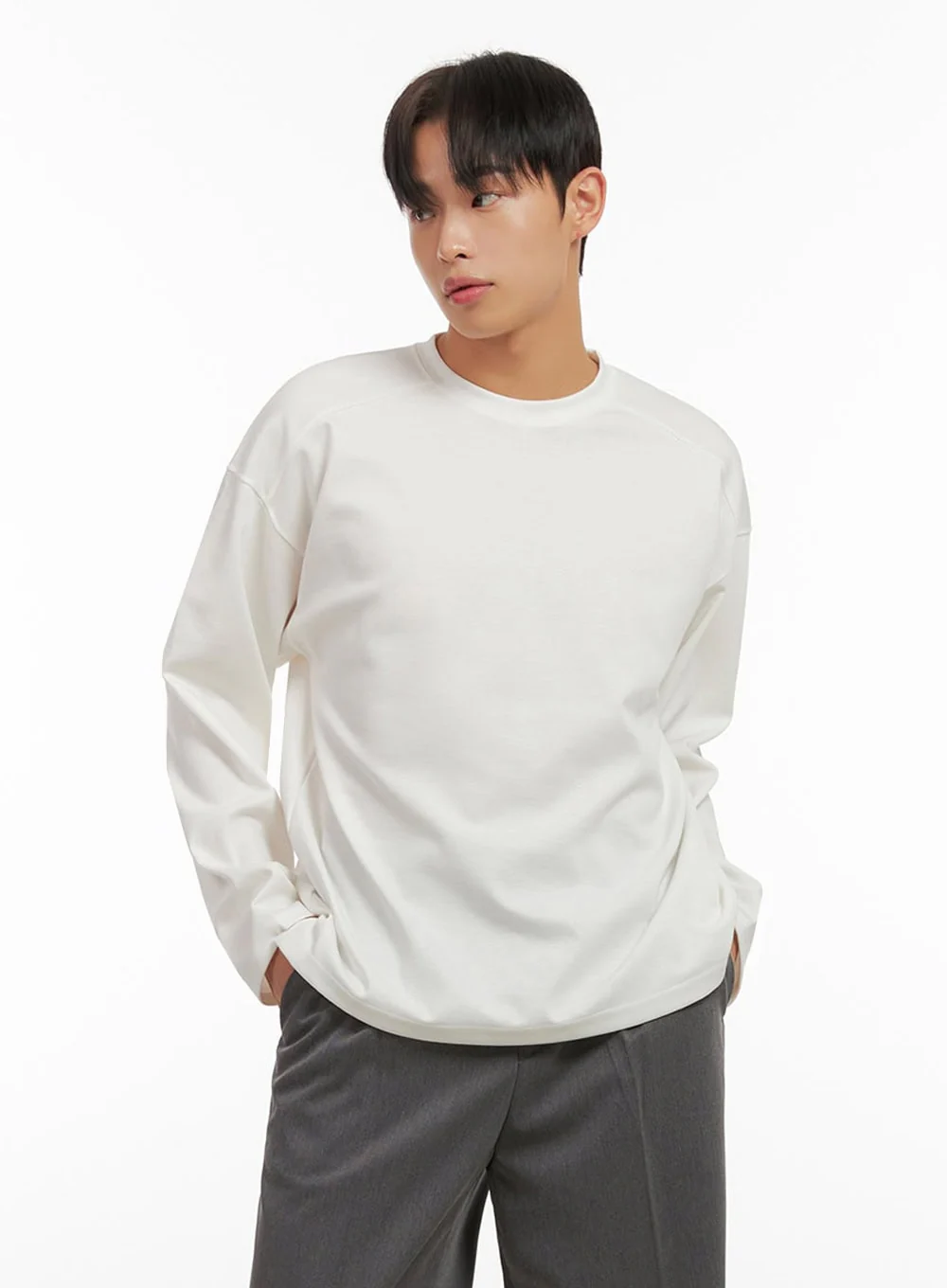 Men's Essential Round Neck Tee ID406