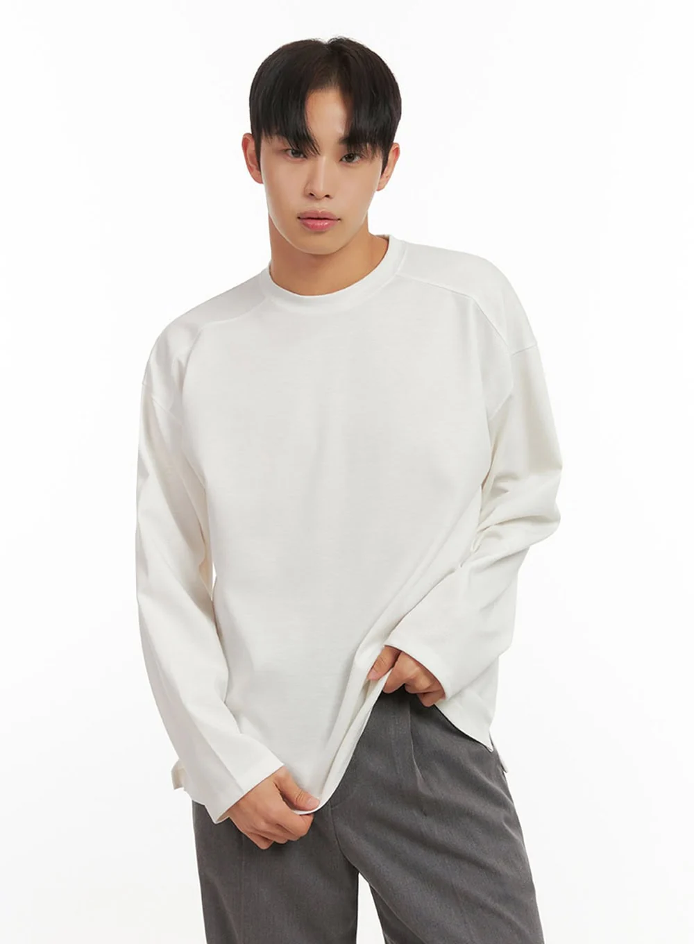 Men's Essential Round Neck Tee ID406 - Image 3