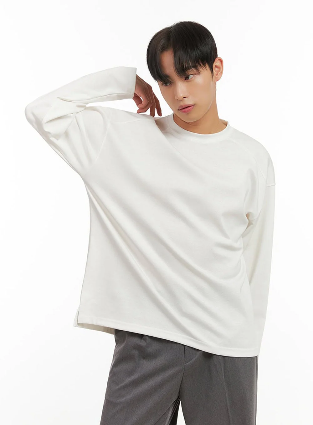 Men's Essential Round Neck Tee ID406 - Image 4