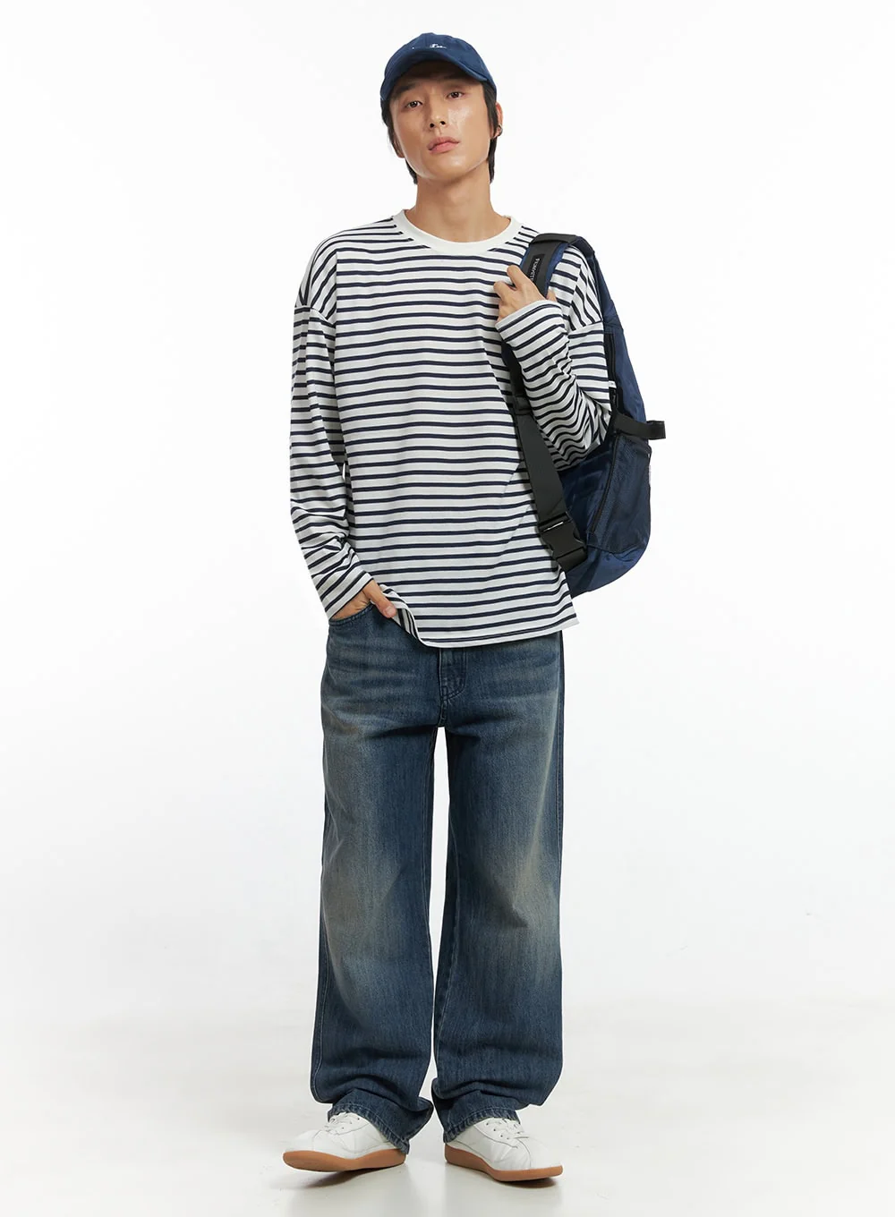 Men's Essential Striped Shirt  IO417 - Image 2