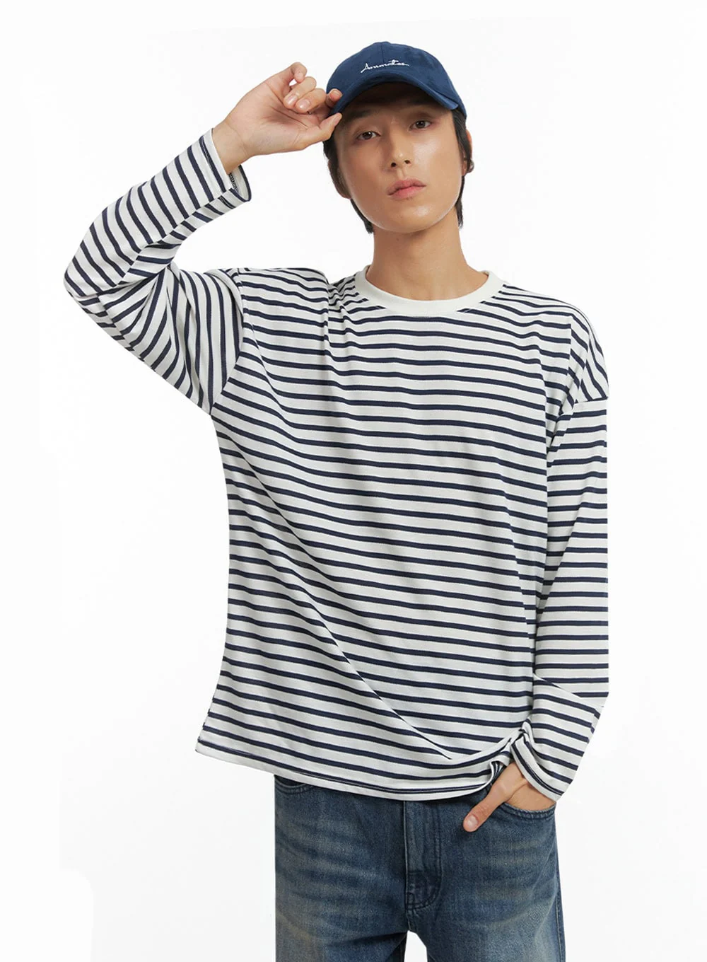 Men's Essential Striped Shirt  IO417 - Image 3