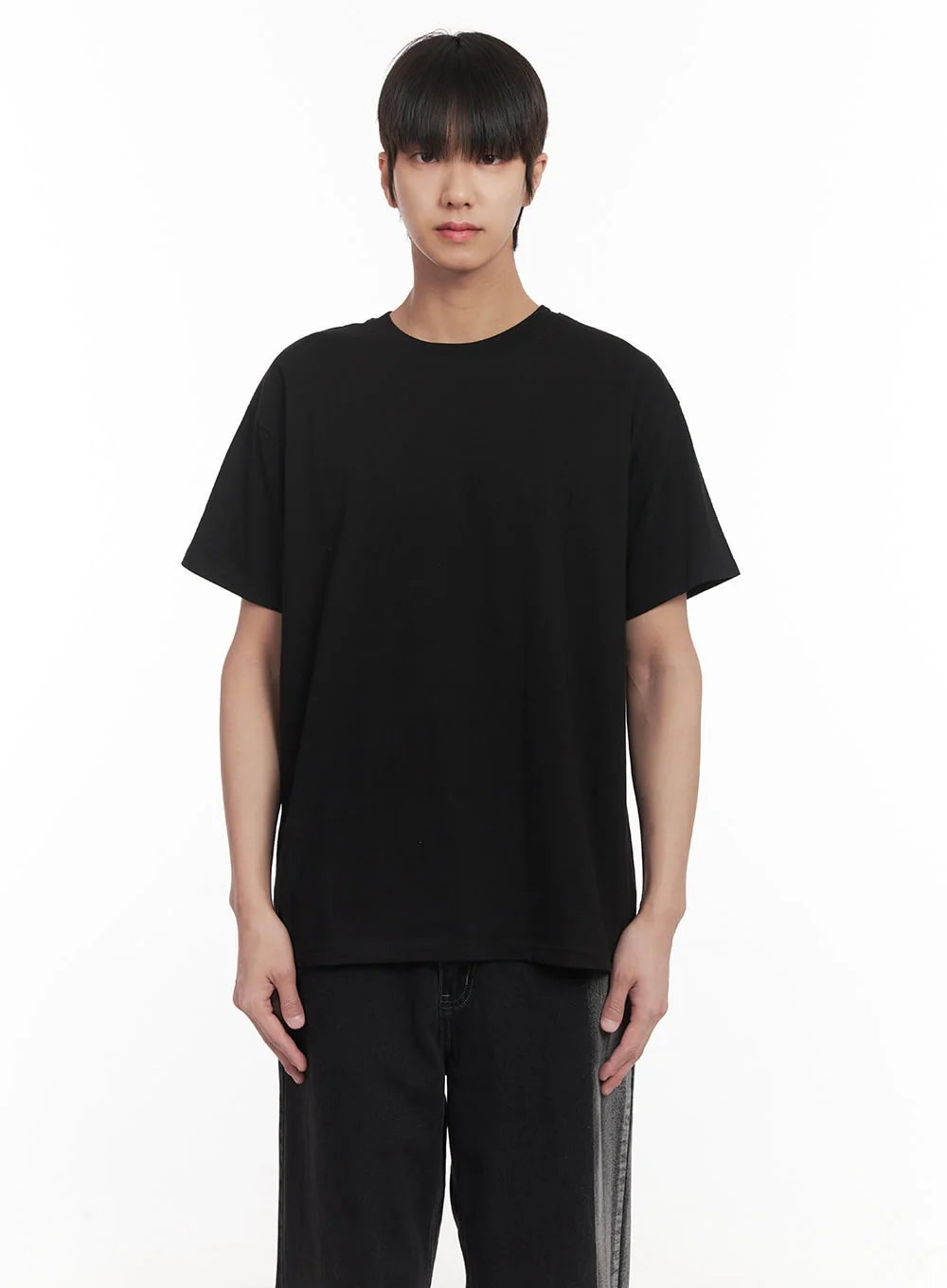 Men's Essential T-Shirt (Black) IM519 - Image 13