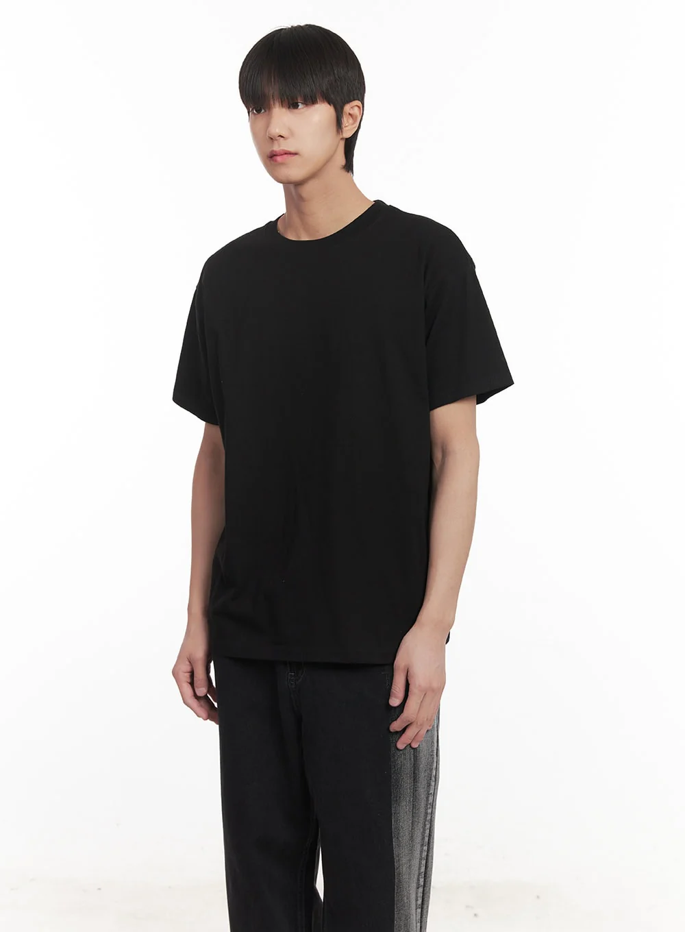 Men's Essential T-Shirt (Black) IM519 - Image 4