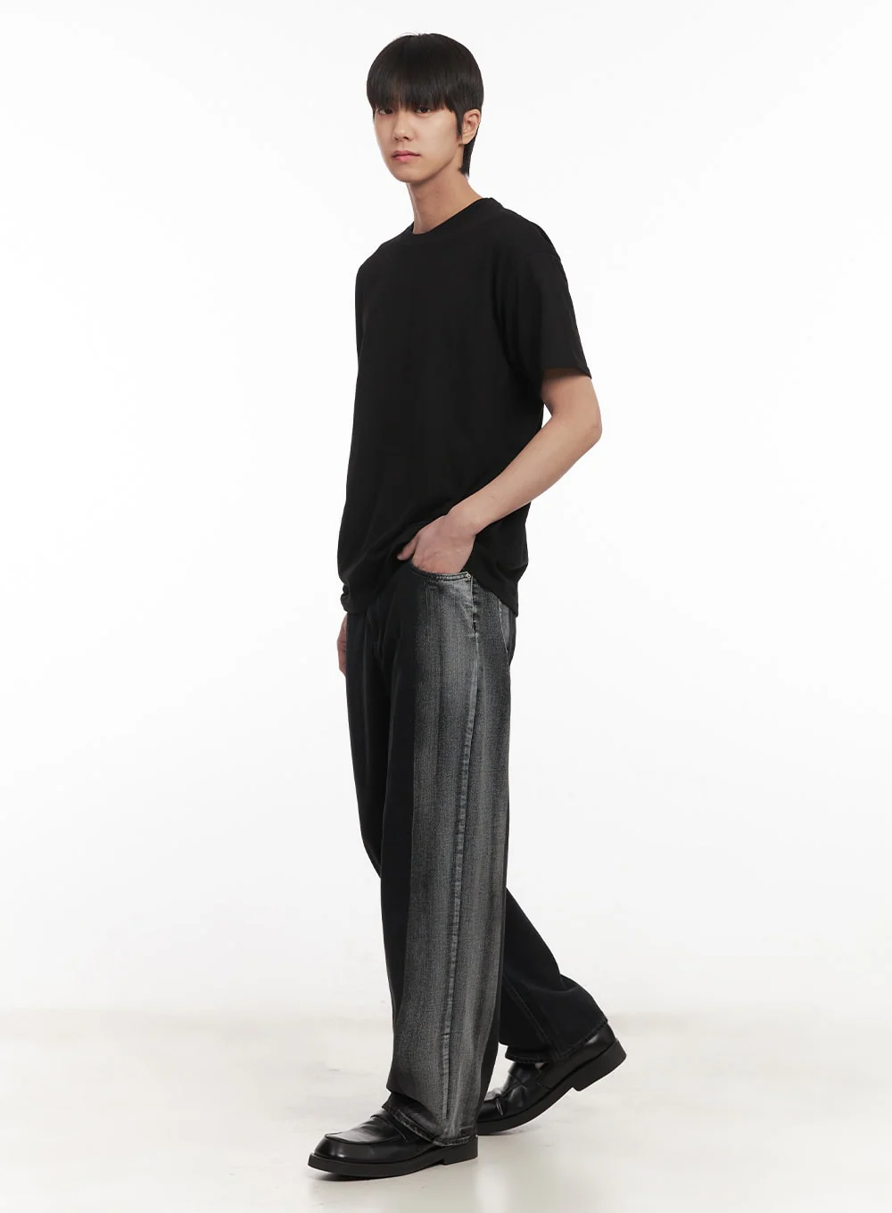 Men's Essential T-Shirt (Black) IM519 - Image 9