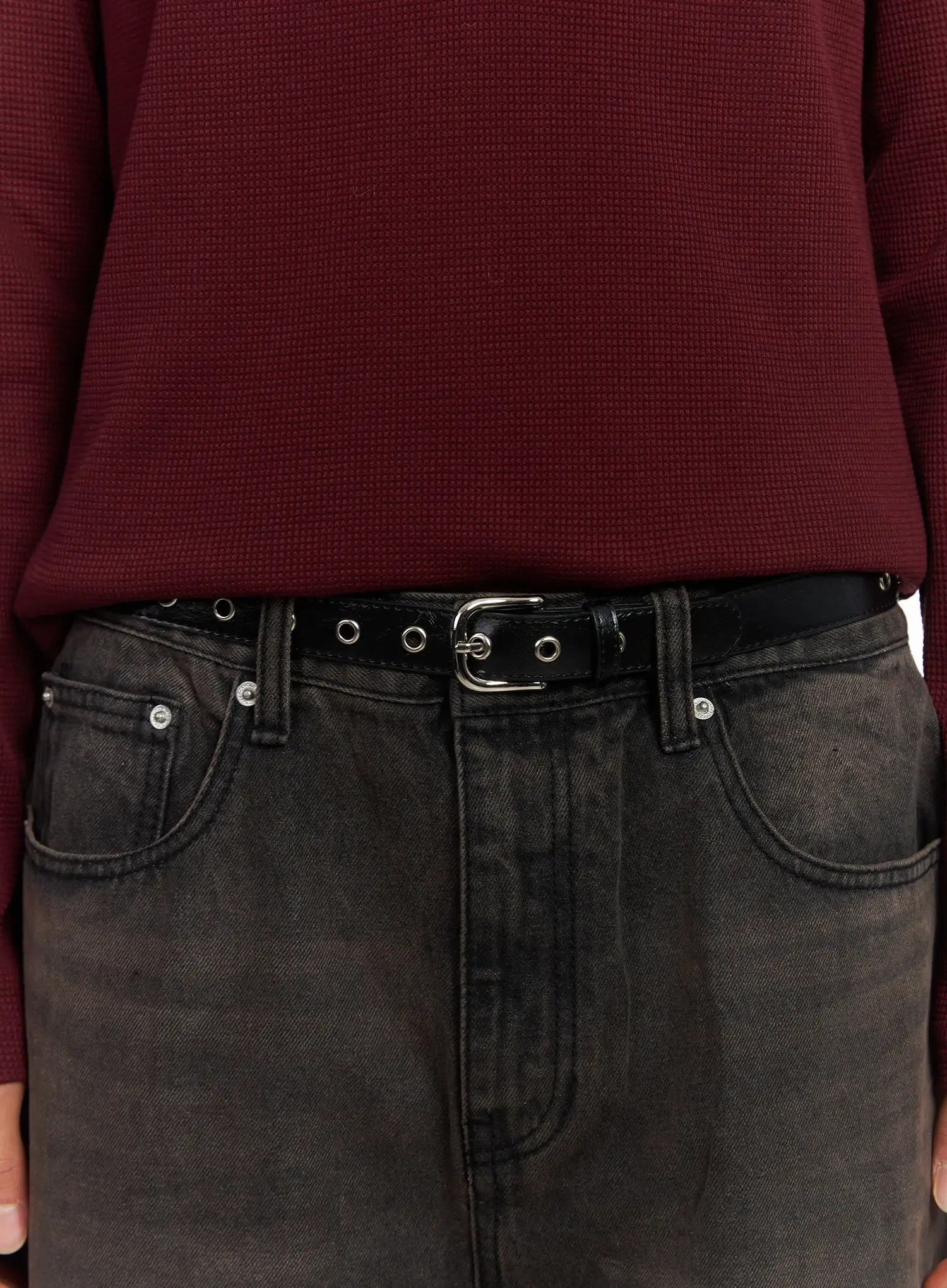 Men's Eyelet Belt IJ514 - Image 2