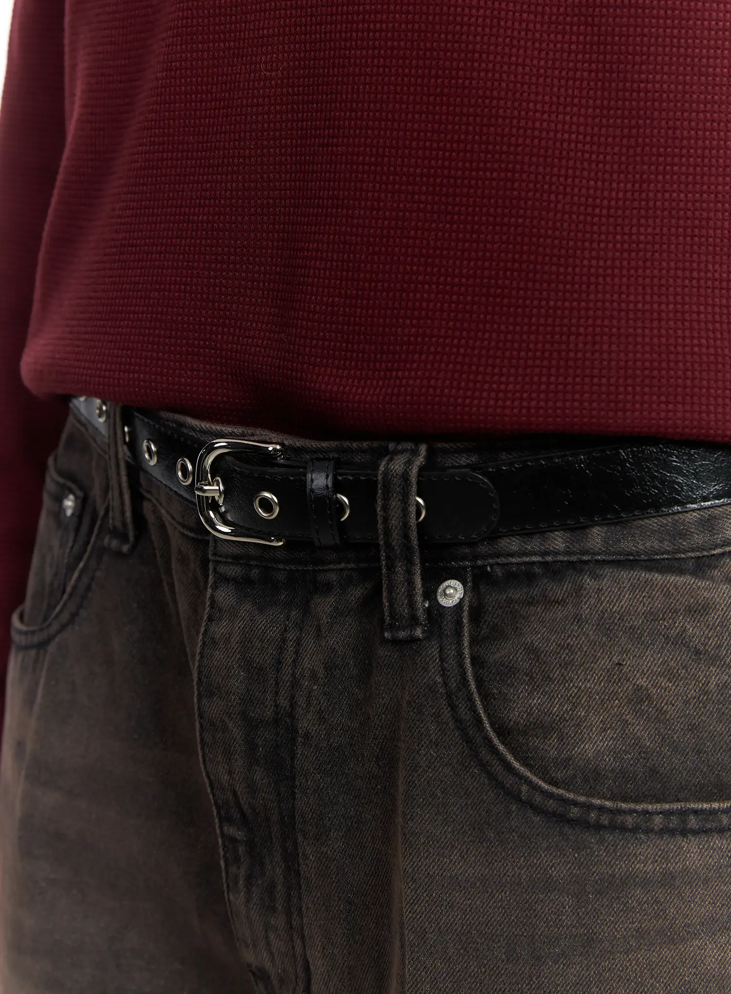 Men's Eyelet Belt IJ514 - Image 5