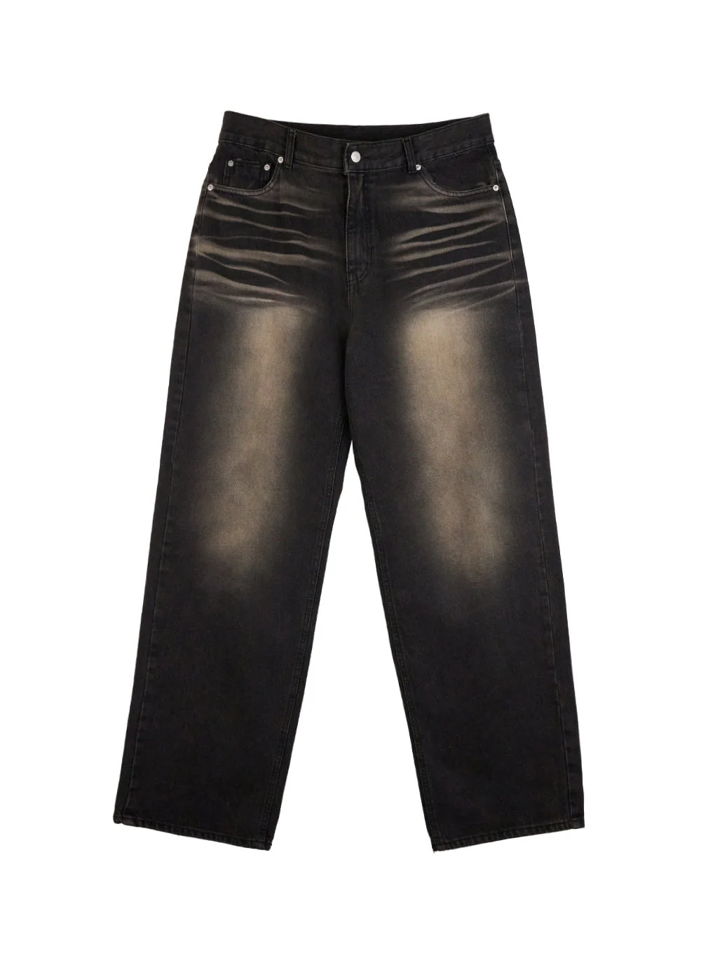 Men's Faded Denim Jeans IN411 - Image 9