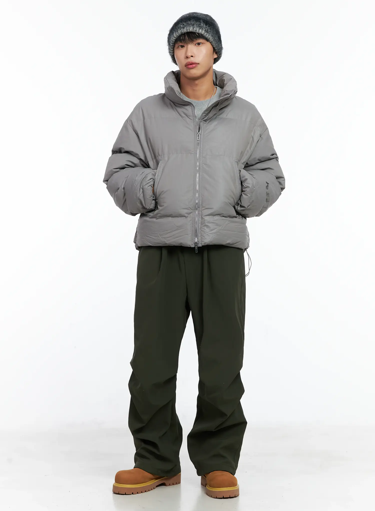 Men's Fleece Parachute Pants IN518 - Image 11