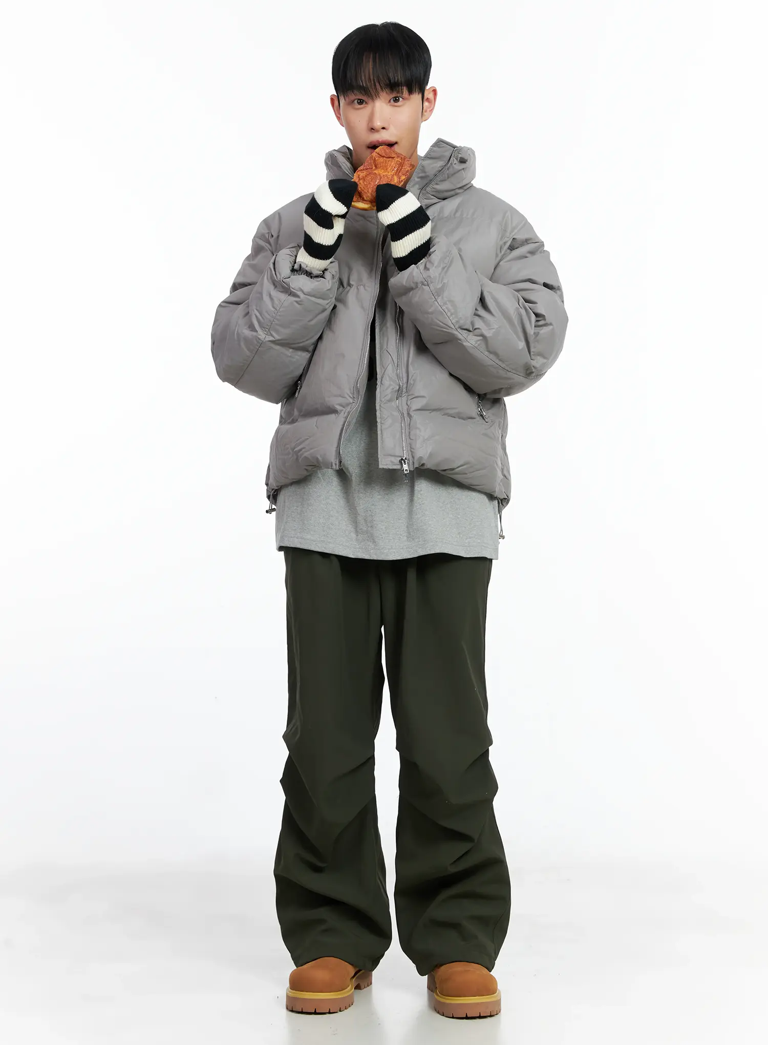 Men's Fleece Parachute Pants IN518 - Image 12