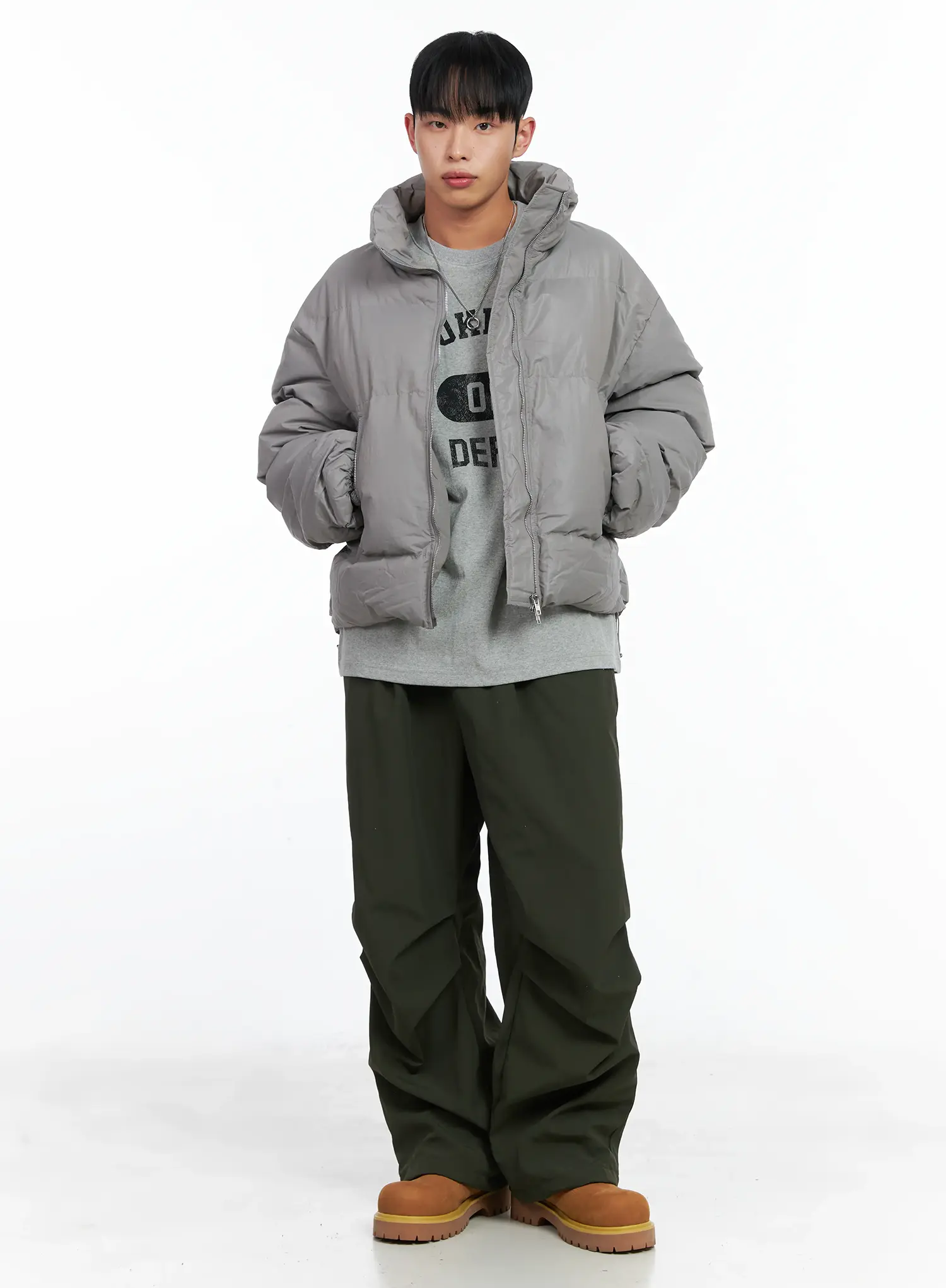Men's Fleece Parachute Pants IN518 - Image 3