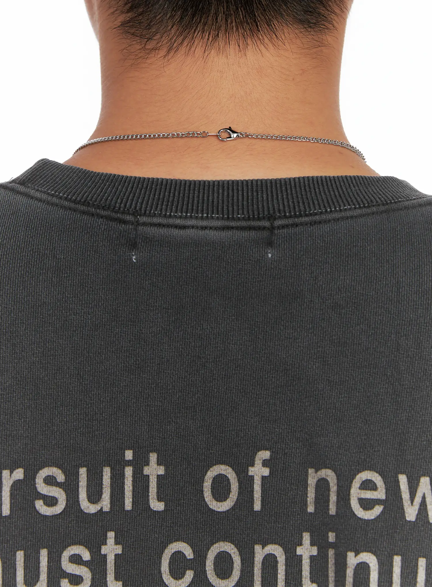 Men's Floral Pendant Chain Necklace IS509 - Image 4