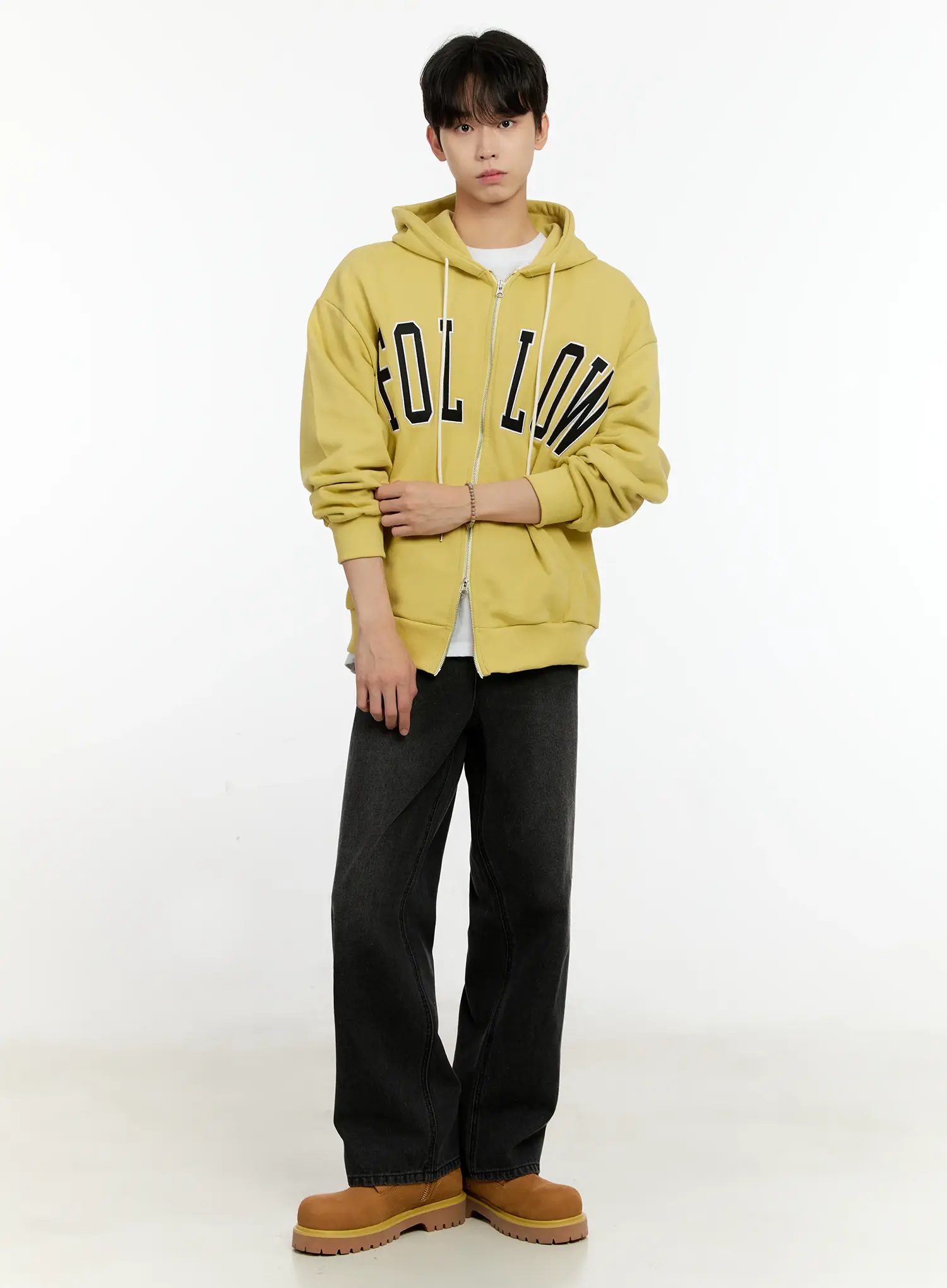 Men's Follow Me Zip-Up Hoodie IO531 - Image 9
