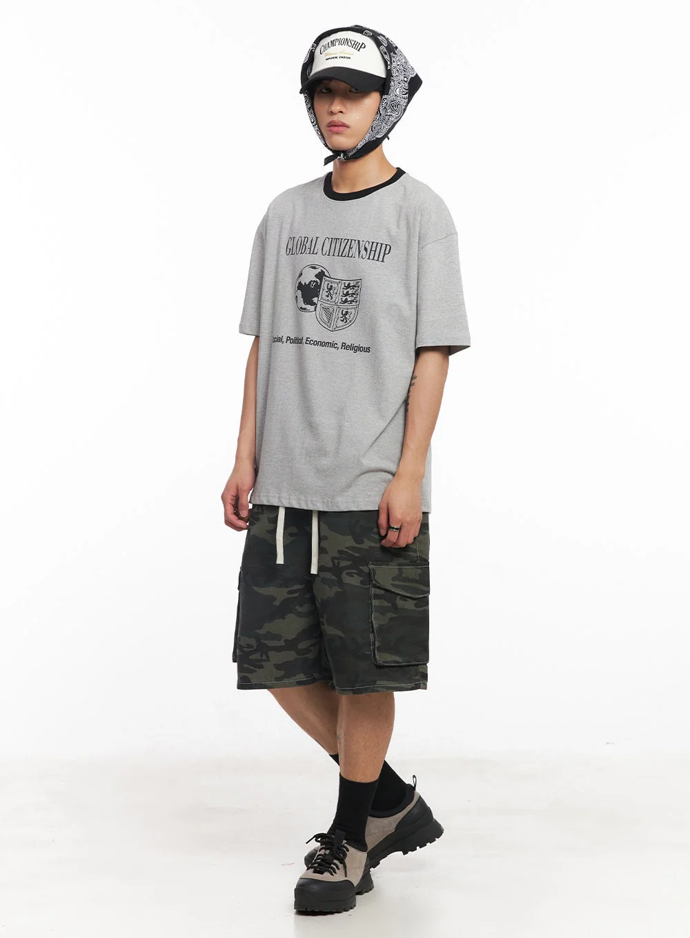 Men's Global Graphic T-Shirt IY508 - Image 12