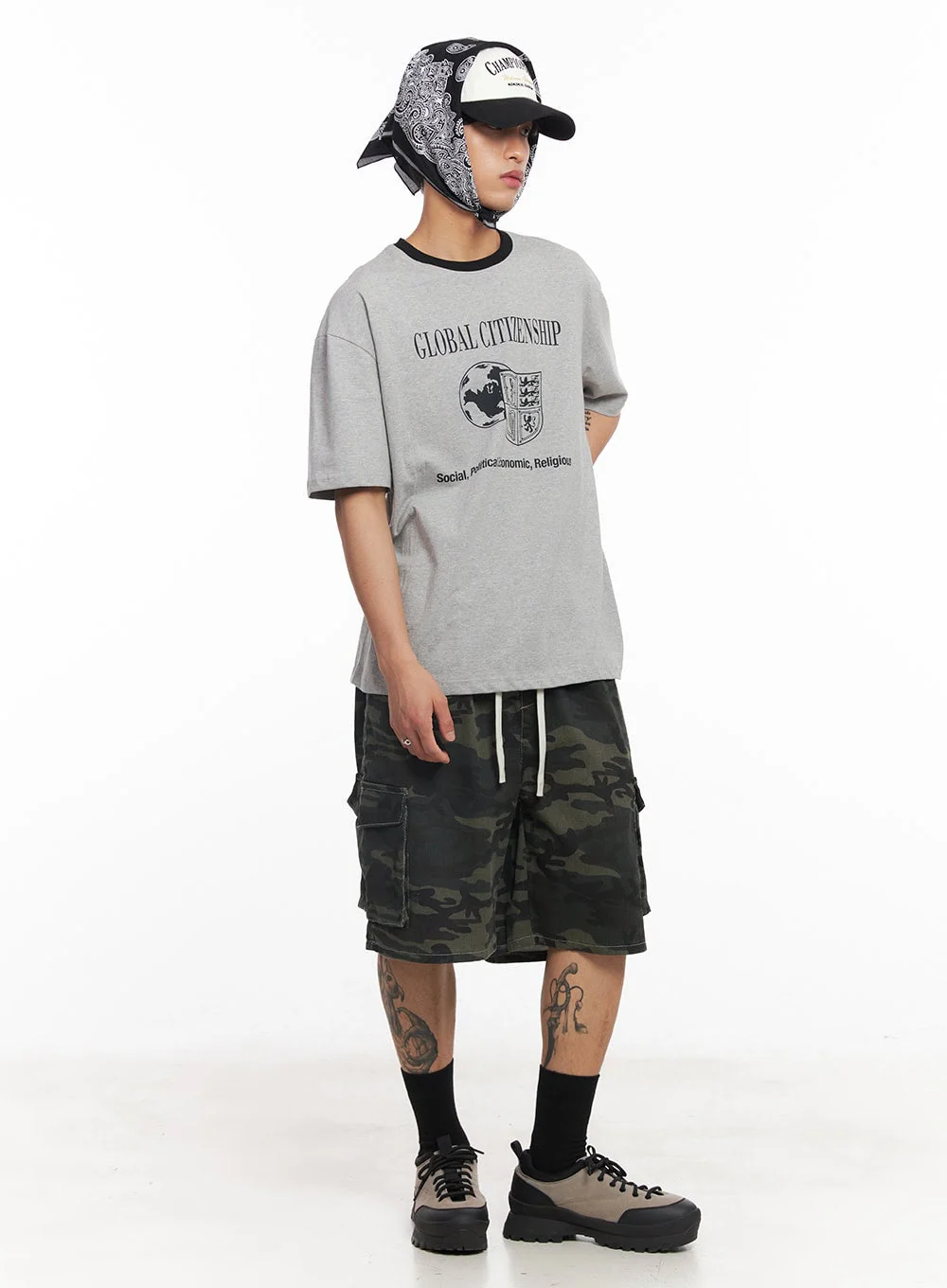 Men's Global Graphic T-Shirt IY508 - Image 13