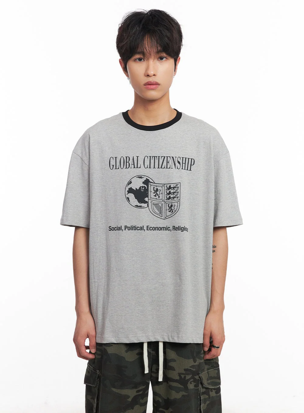 Men's Global Graphic T-Shirt IY508 - Image 16