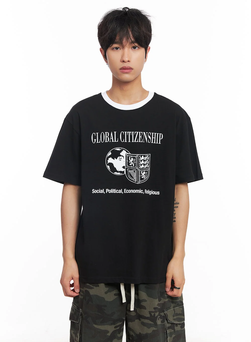 Men's Global Graphic T-Shirt IY508 - Image 17