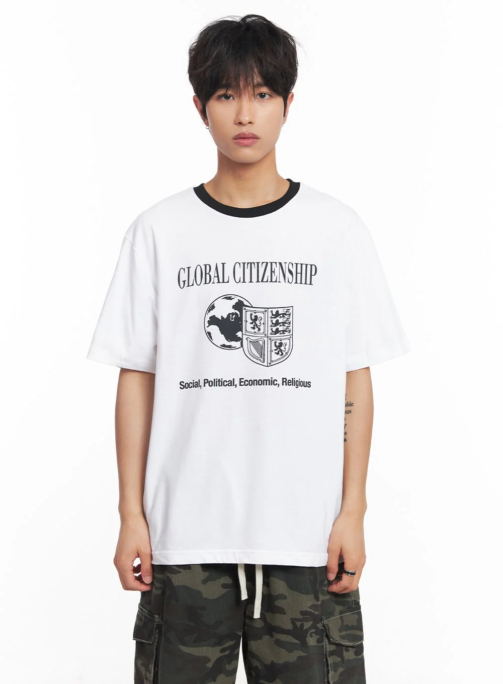 Men's Global Graphic T-Shirt IY508 - Image 18