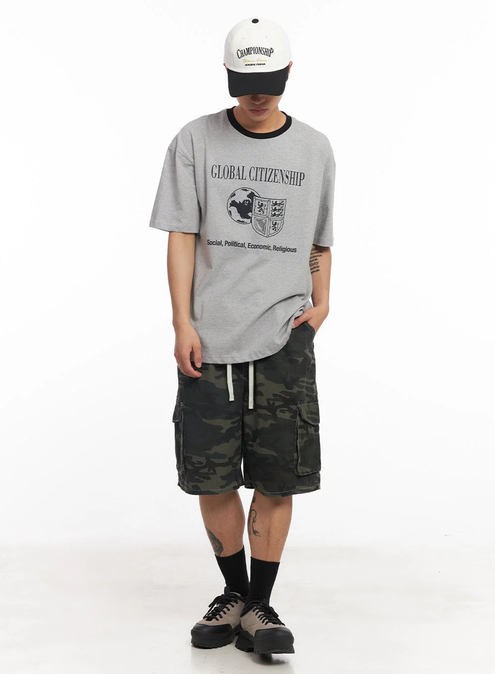 Men's Global Graphic T-Shirt IY508 - Image 9