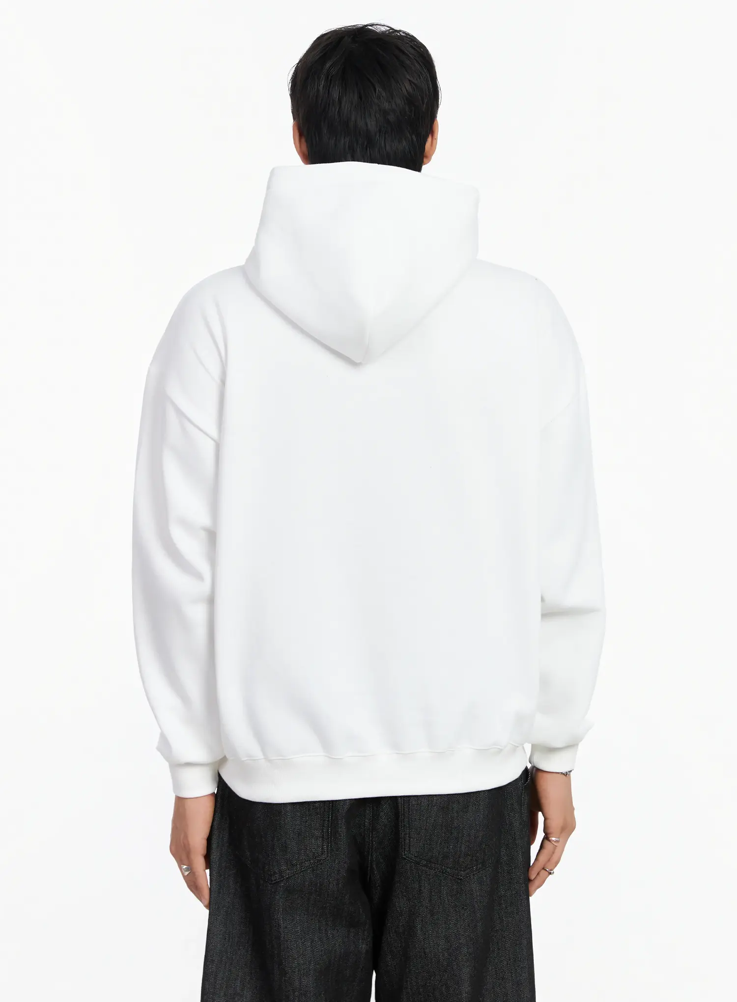 Men's Graffiti Graphic Fleece-Lined Hoodie IJ527 - Image 5