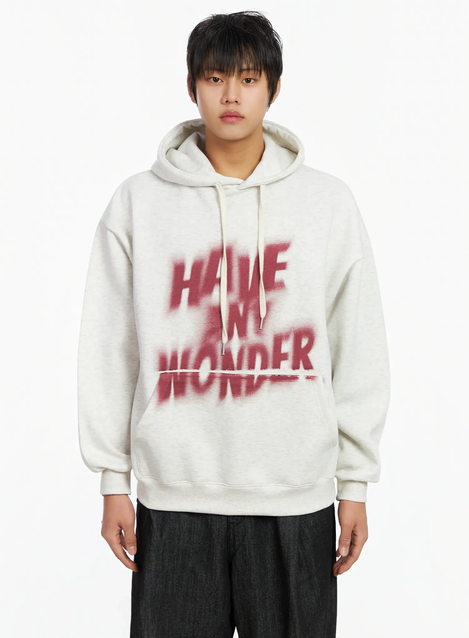 Men's Graffiti Graphic Fleece-Lined Hoodie IJ527 - Image 9