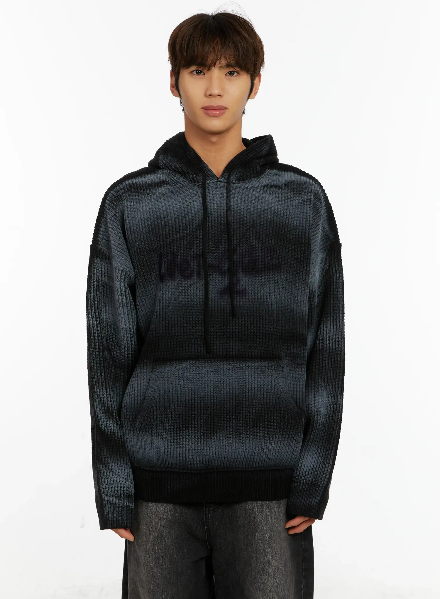 Men's Graffiti Knit Hoodie ID524 - Image 14