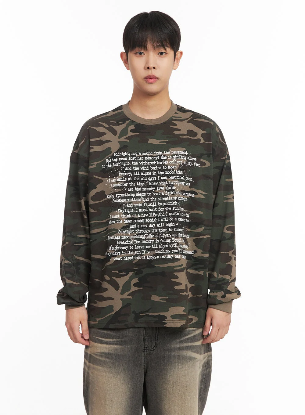 Men's Graphic Camo Long-Sleeve Top IM514 - Image 14