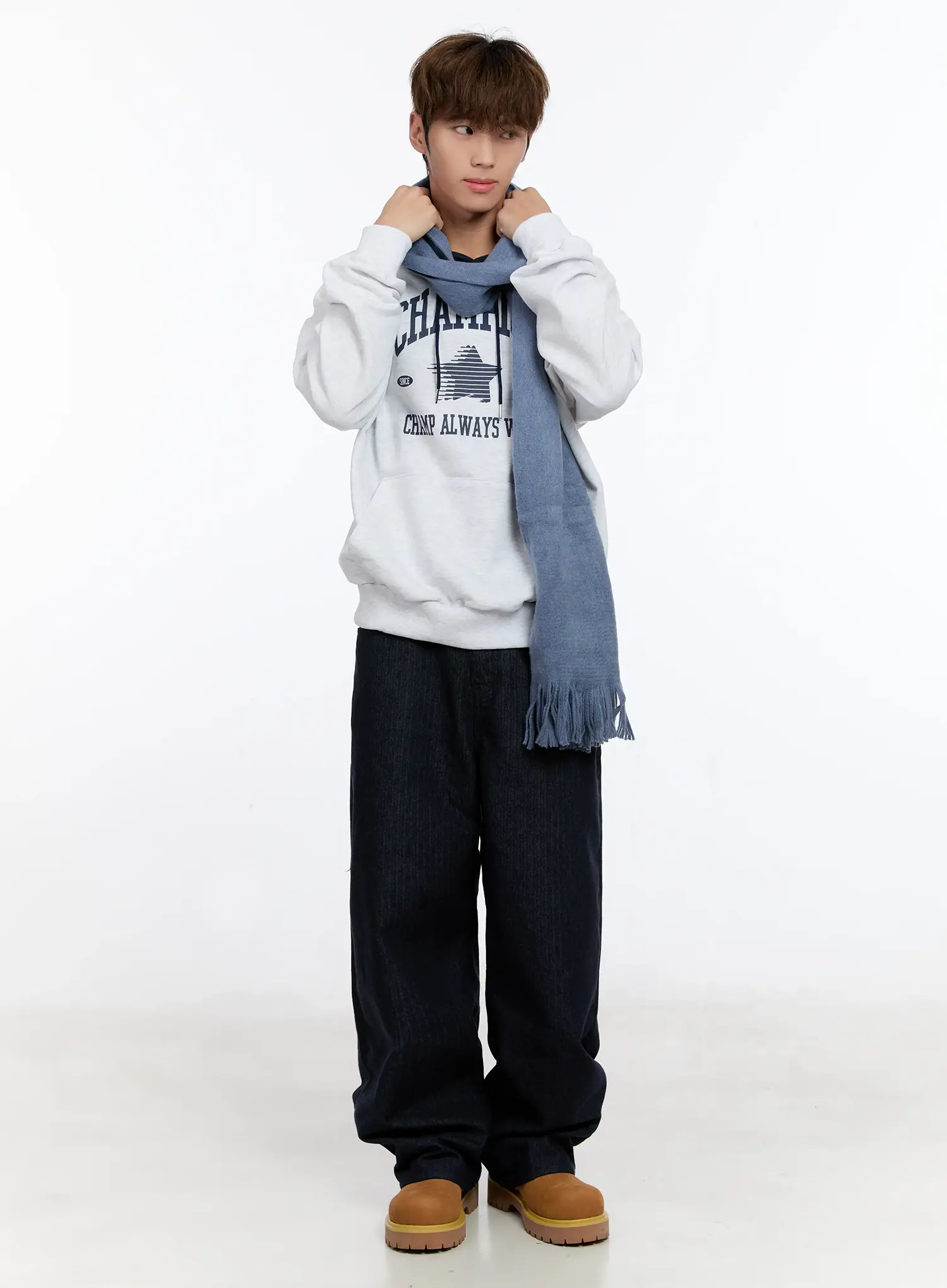 Men's Graphic Contrast Hoodie IN512 - Image 10