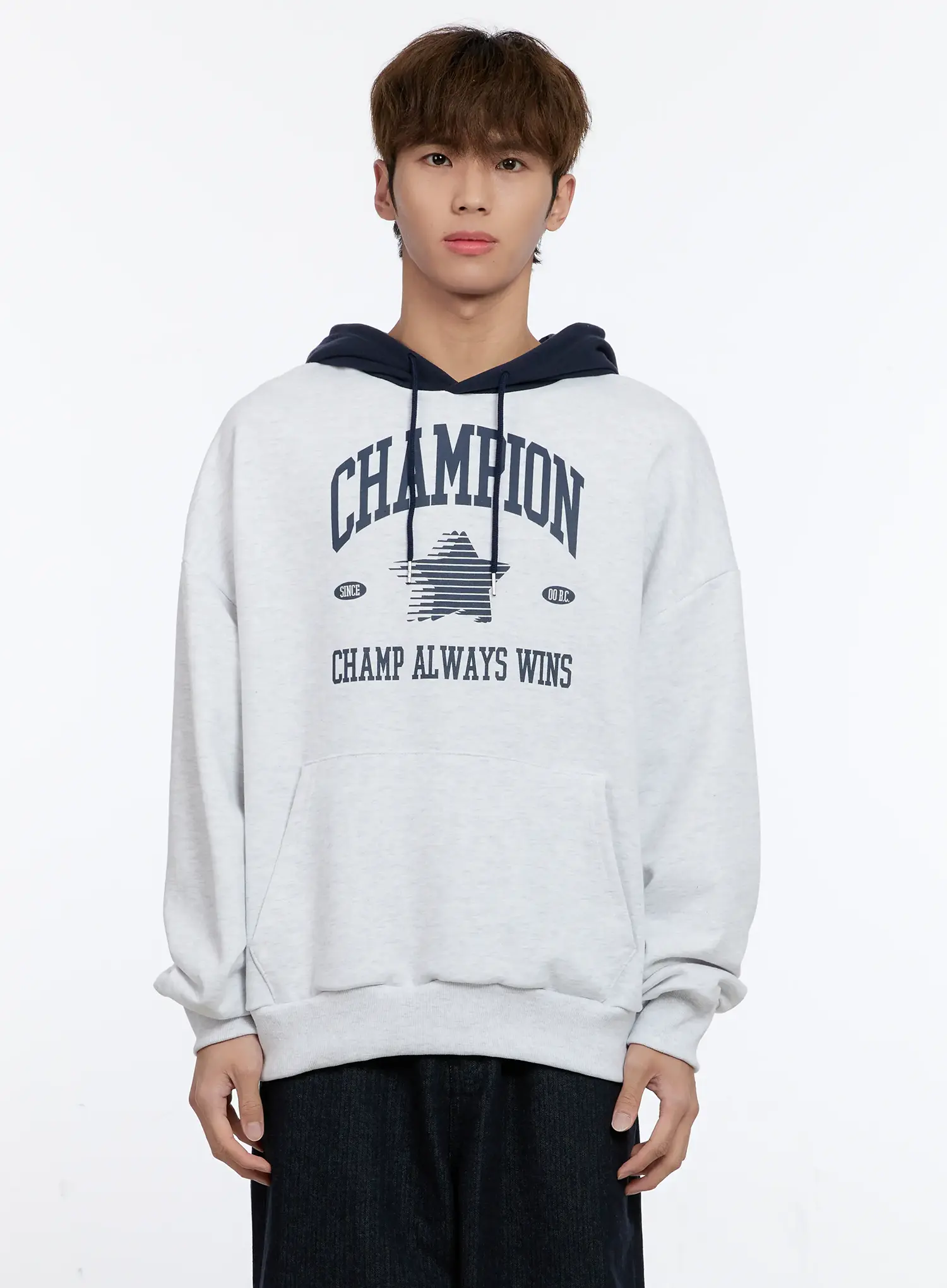 Men's Graphic Contrast Hoodie IN512 - Image 13