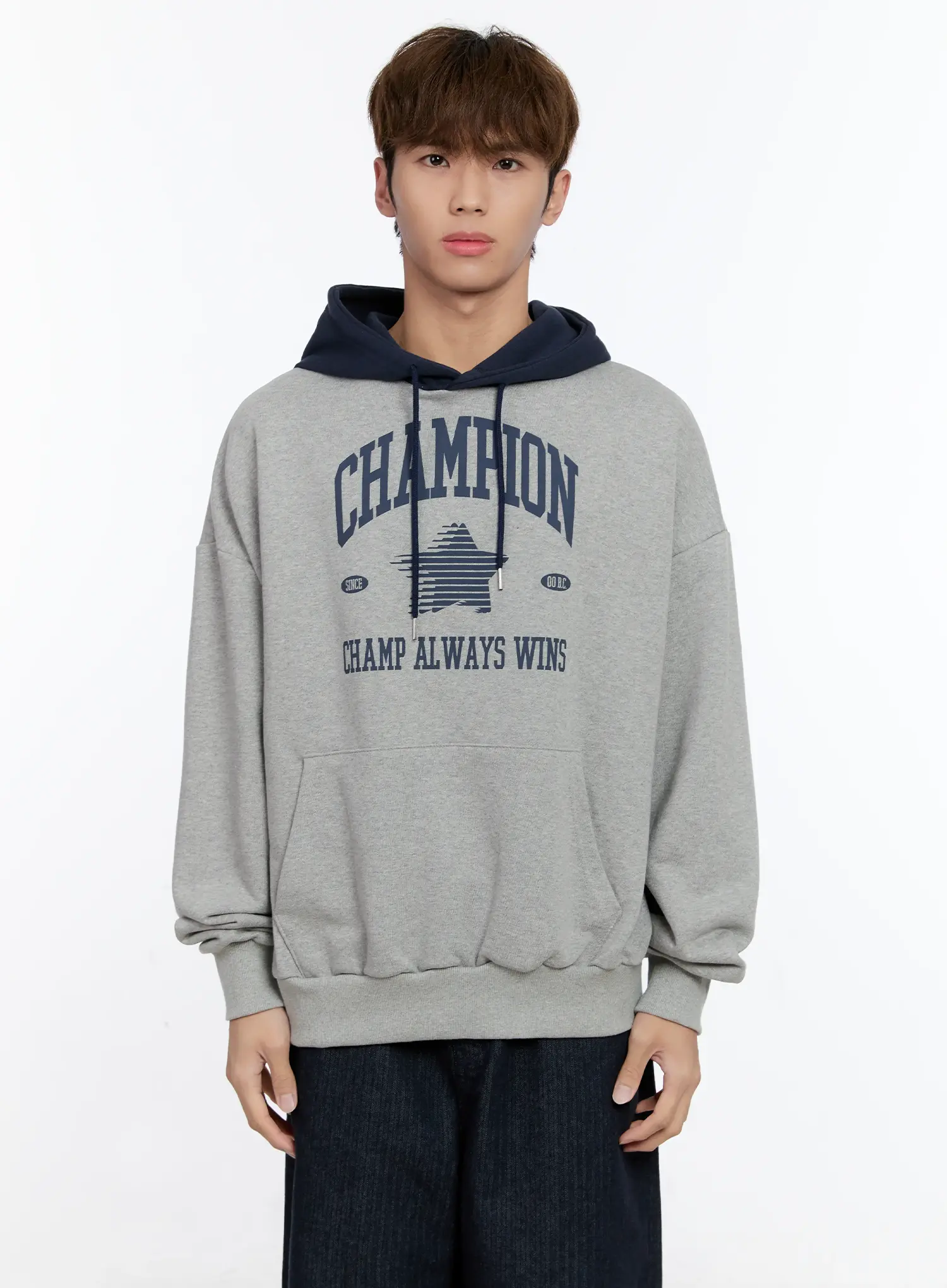 Men's Graphic Contrast Hoodie IN512 - Image 16