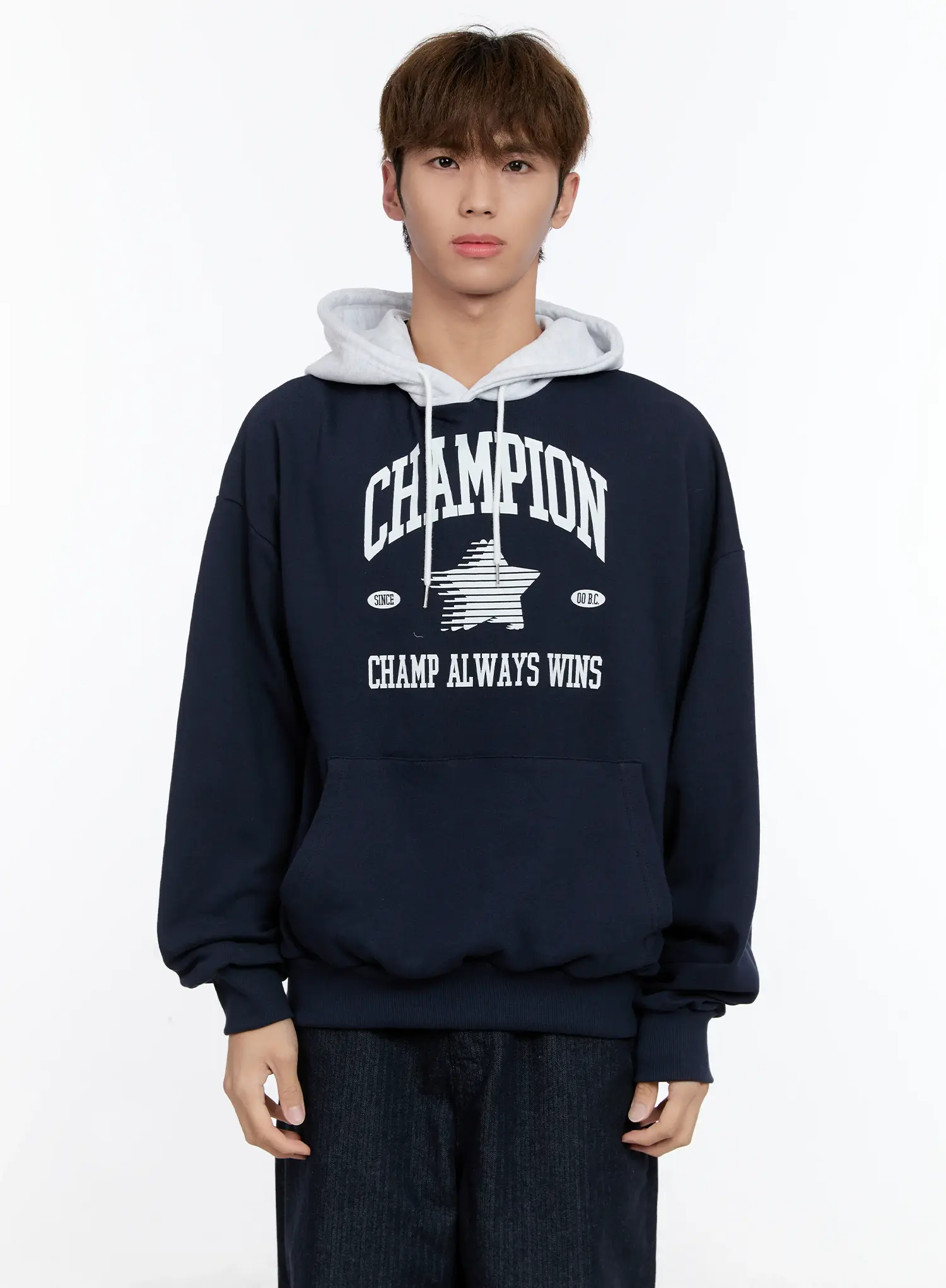 Men's Graphic Contrast Hoodie IN512 - Image 23
