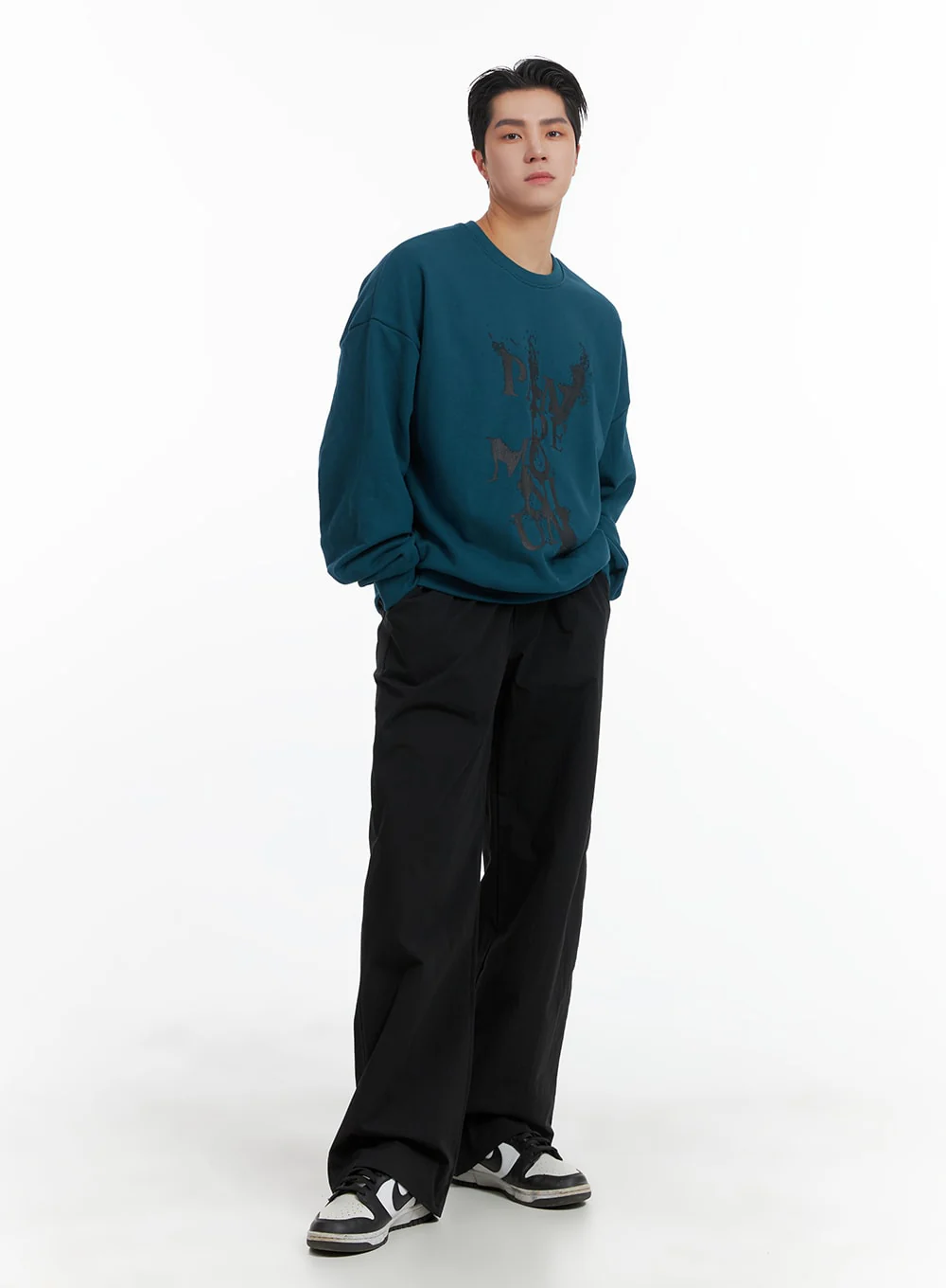 Men's Graphic Cotton Crew Neck Sweatshirt IA401 - Image 2