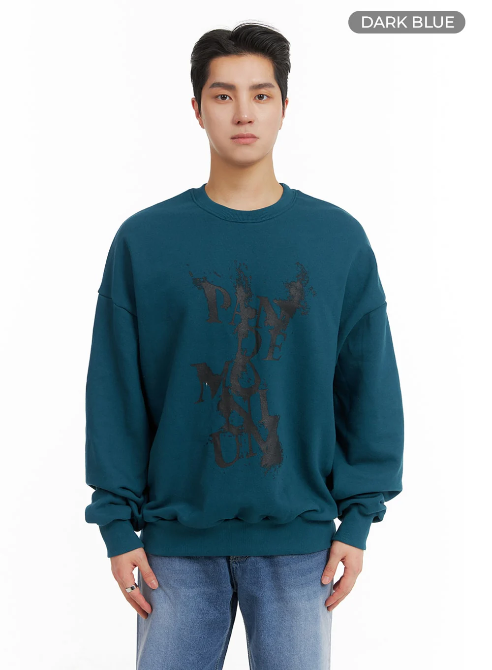 Men's Graphic Cotton Crew Neck Sweatshirt IA401 - Image 8