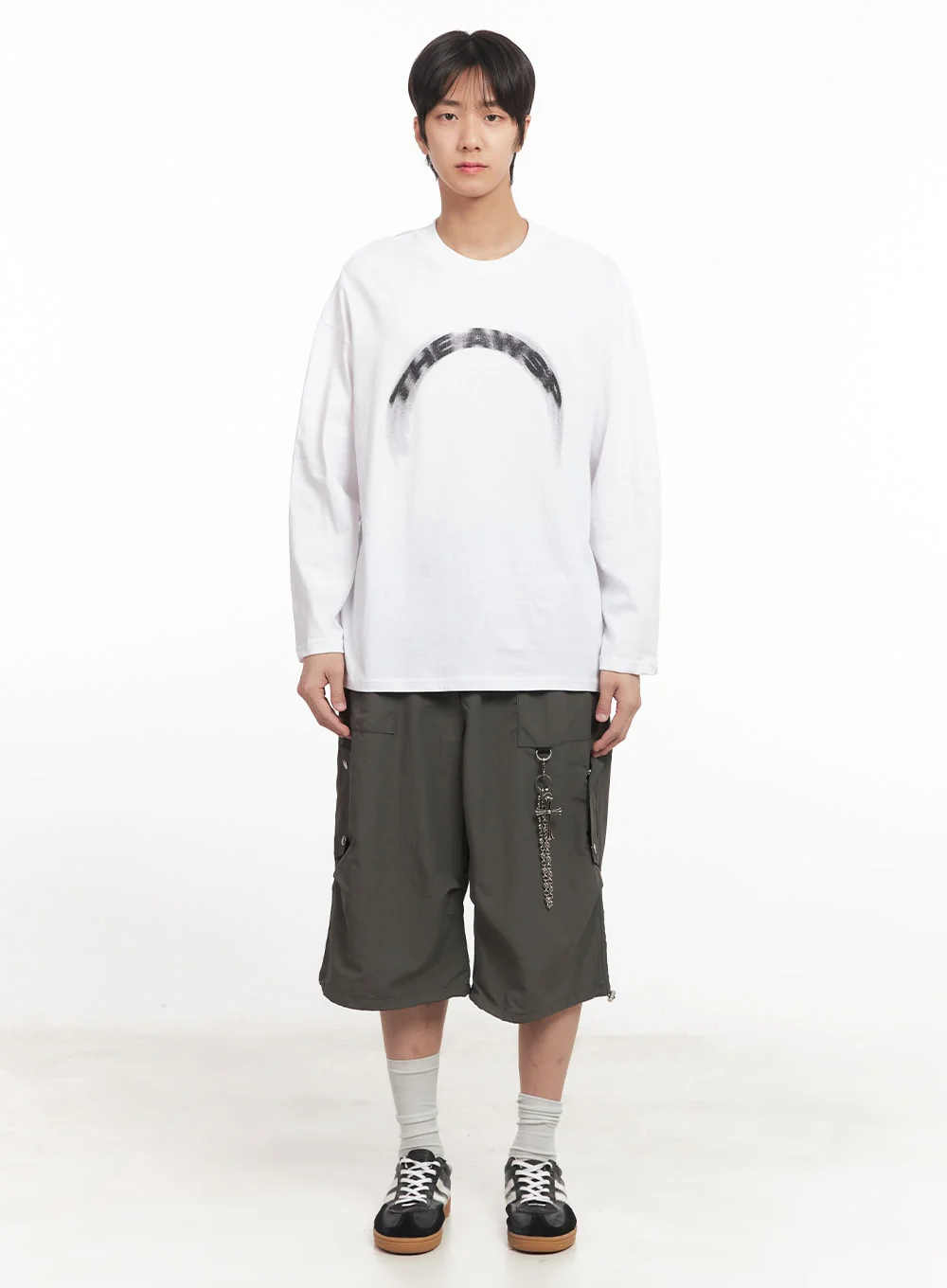 Men's Graphic Cotton Long Sleeve Shirt IA510 - Image 6