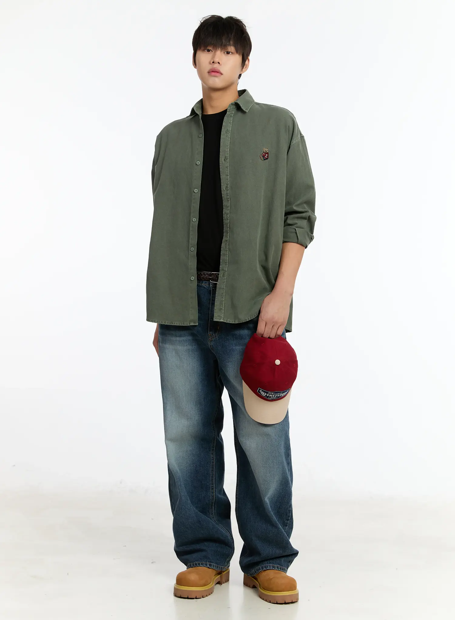 Men's Graphic Embroidered Casual Shirt IM502 - Image 8