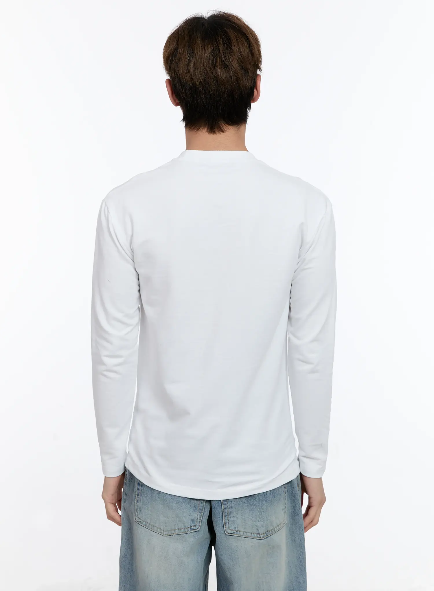 Men's Graphic Fitted Long Sleeve Top IN512 - Image 5