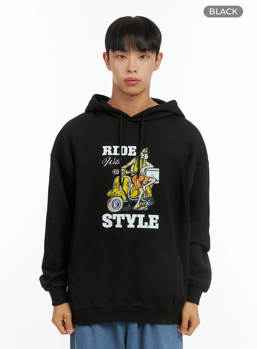 Men's Graphic Hooded Sweatshirt IS419 - Image 12