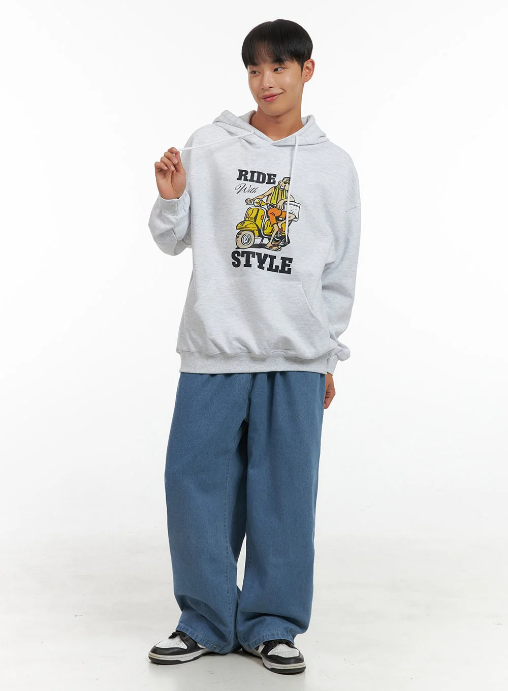 Men's Graphic Hooded Sweatshirt IS419 - Image 2