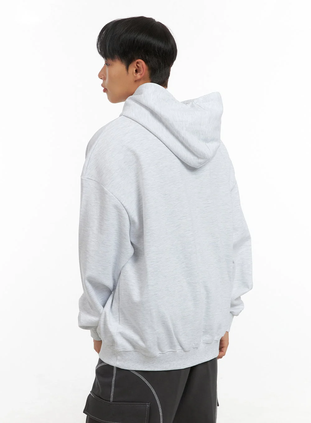 Men's Graphic Hooded Sweatshirt (White) IS420 - Image 5