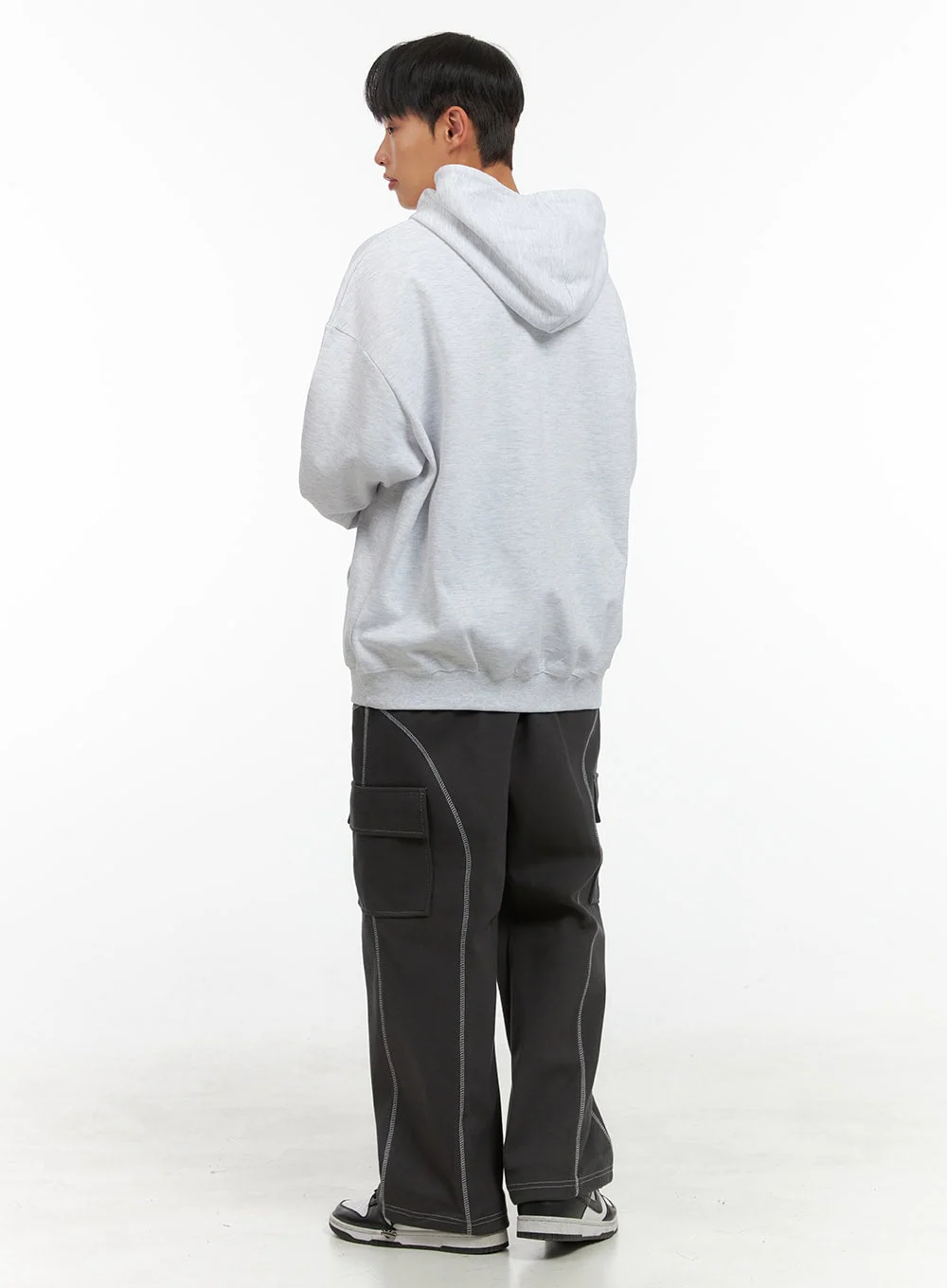 Men's Graphic Hooded Sweatshirt (White) IS420 - Image 8
