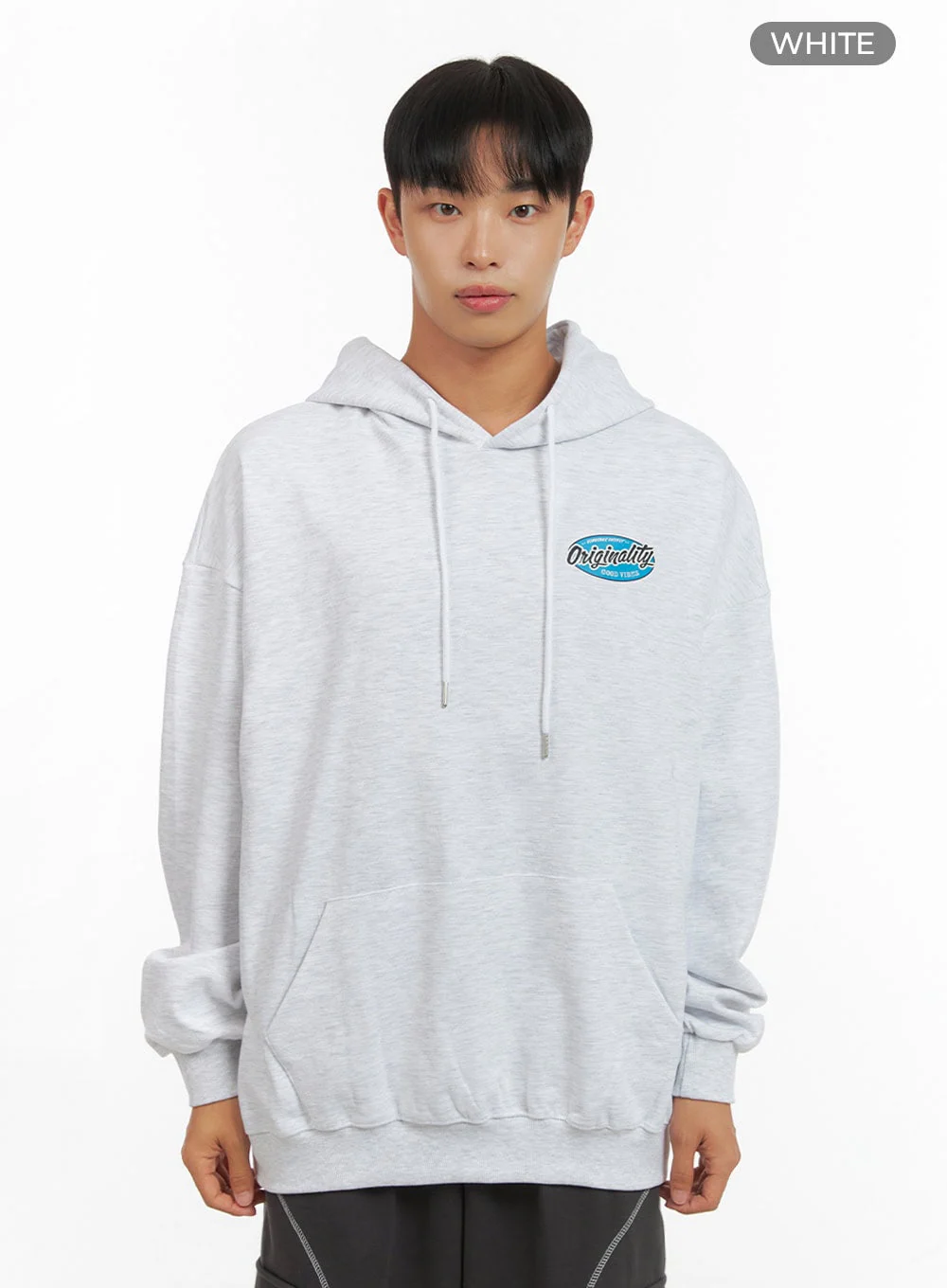 Men's Graphic Hooded Sweatshirt (White) IS420 - Image 9