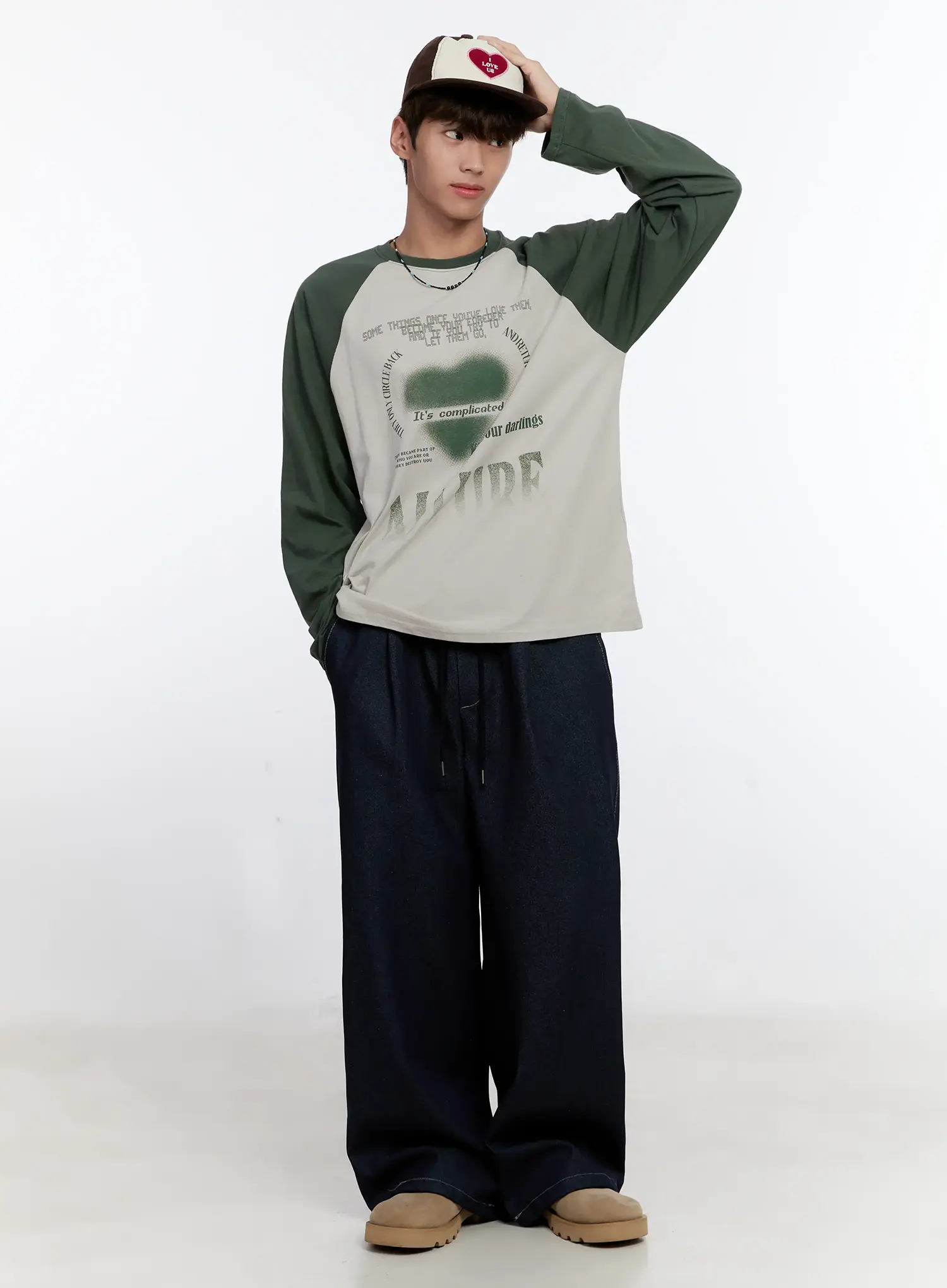 Men's Graphic Jeans (Dark Blue) IS529 - Image 10