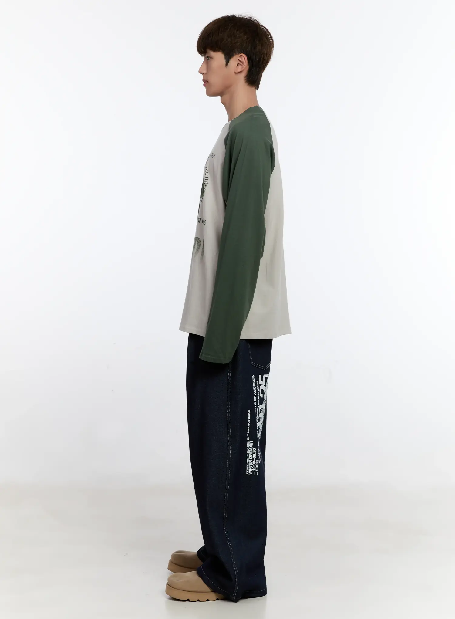 Men's Graphic Jeans (Dark Blue) IS529 - Image 8