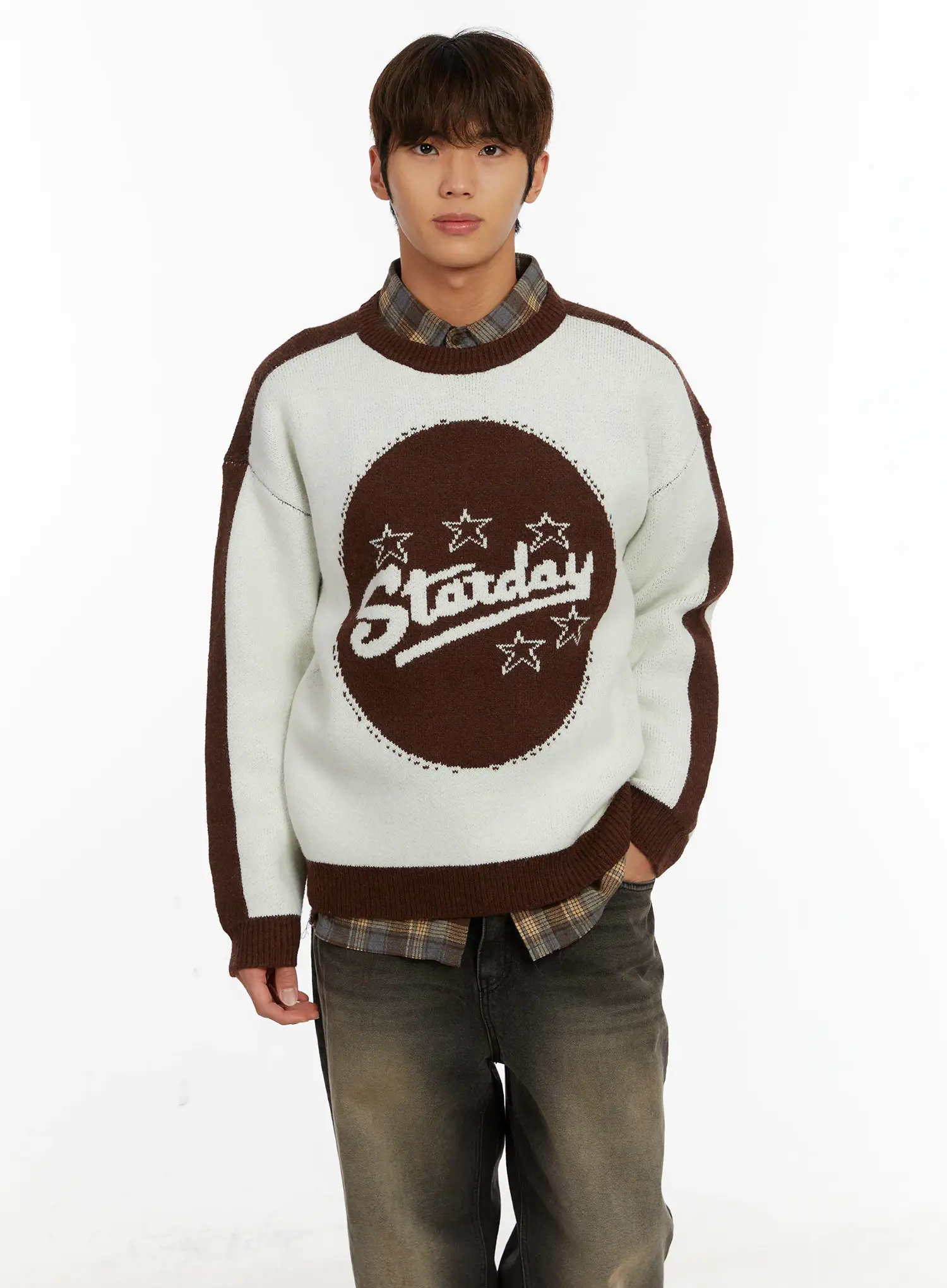 Men's Graphic Knit Sweater ID523