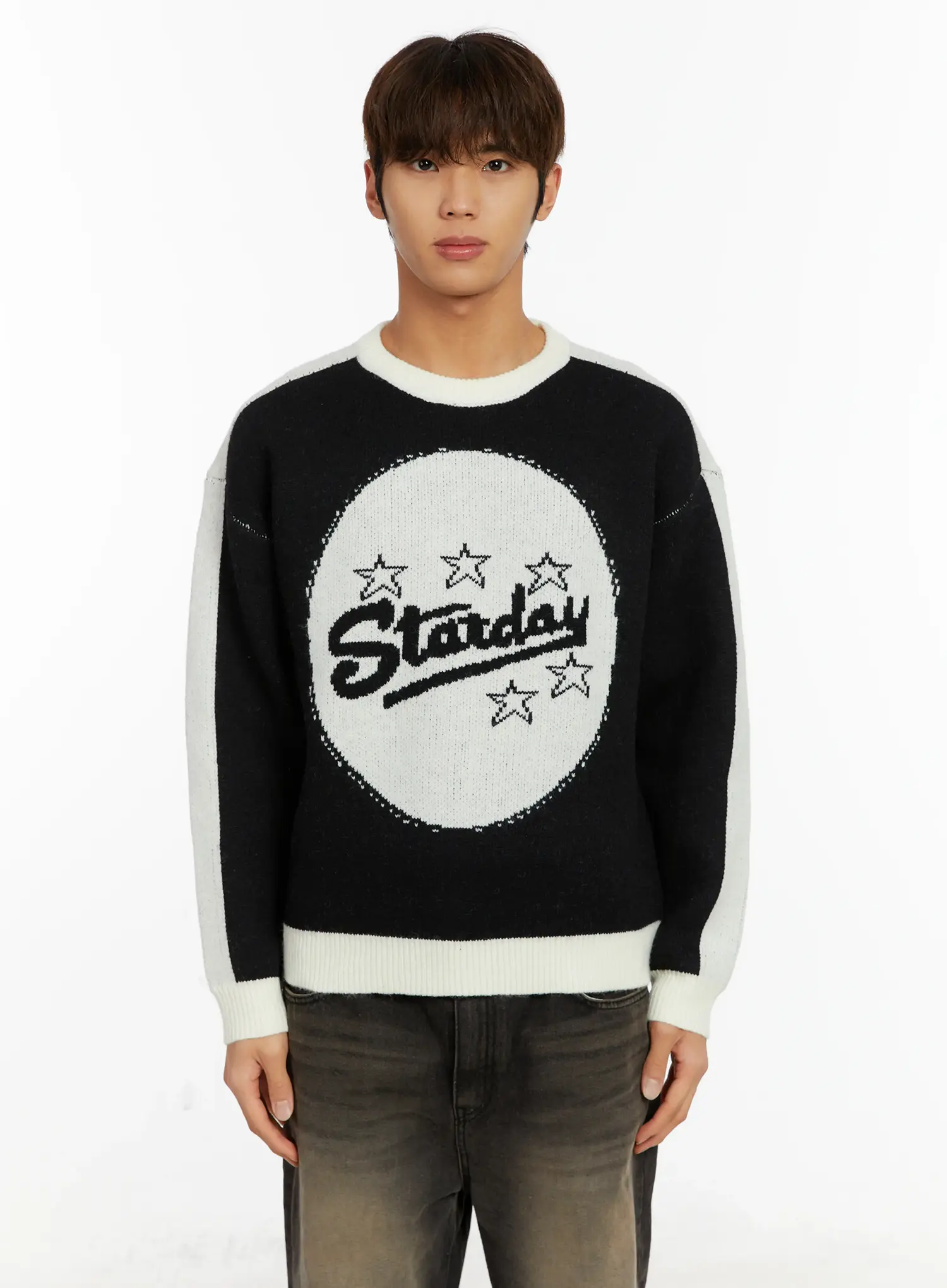 Men's Graphic Knit Sweater ID523 - Image 11