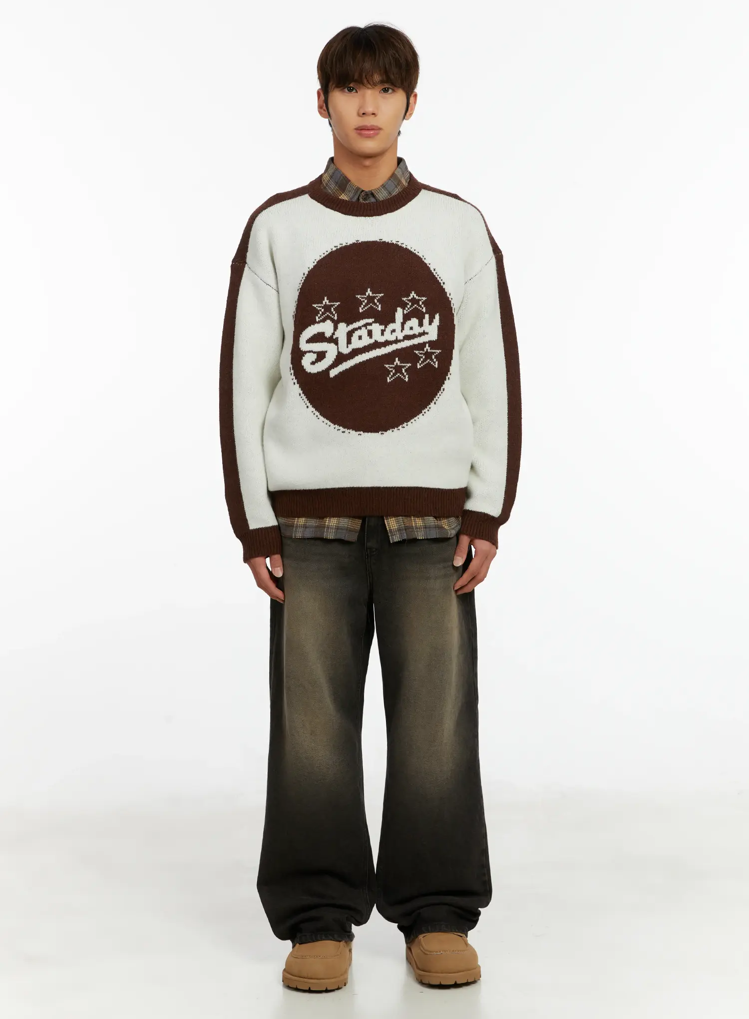 Men's Graphic Knit Sweater ID523 - Image 3