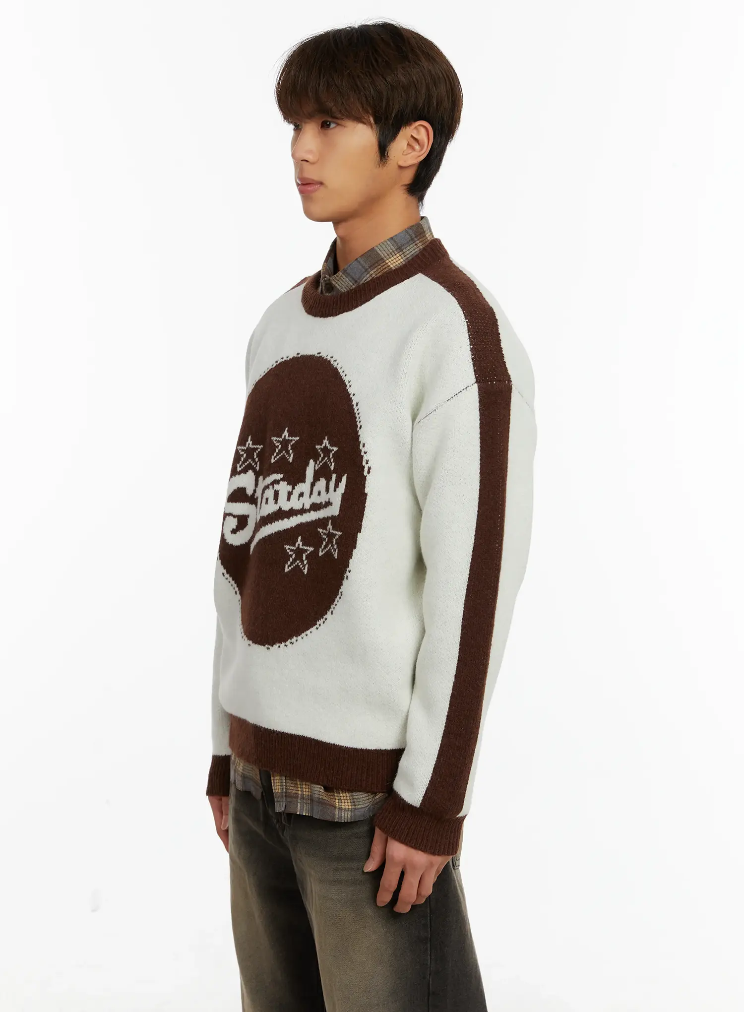 Men's Graphic Knit Sweater ID523 - Image 4