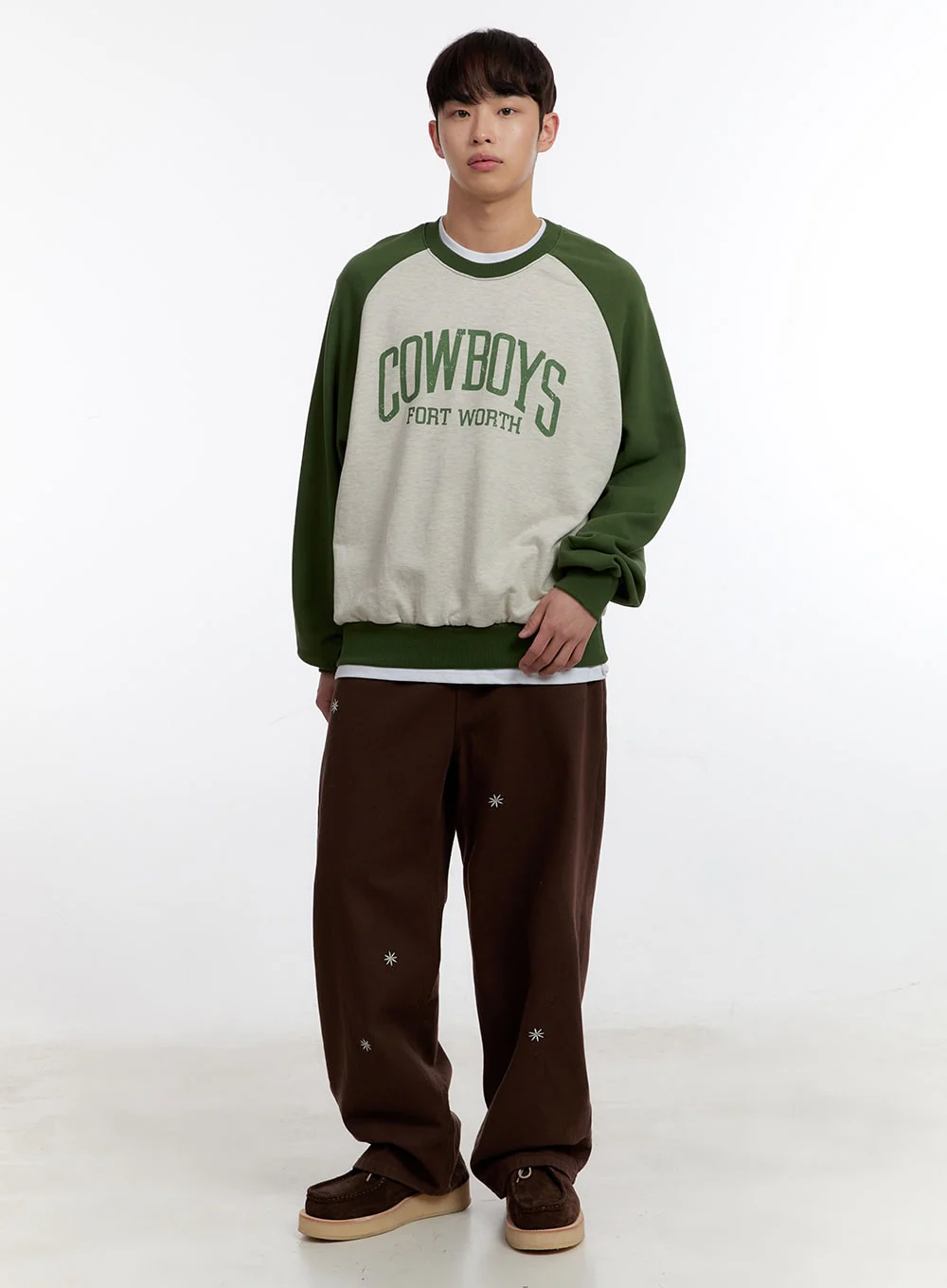 Men's Graphic Long Sleeve Raglan Sweatshirt IA504 - Image 10