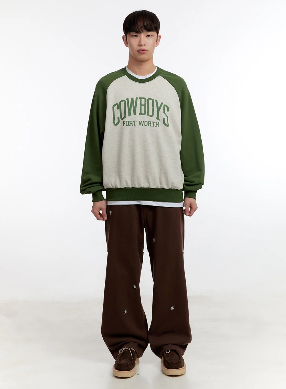 Men's Graphic Long Sleeve Raglan Sweatshirt IA504 - Image 7