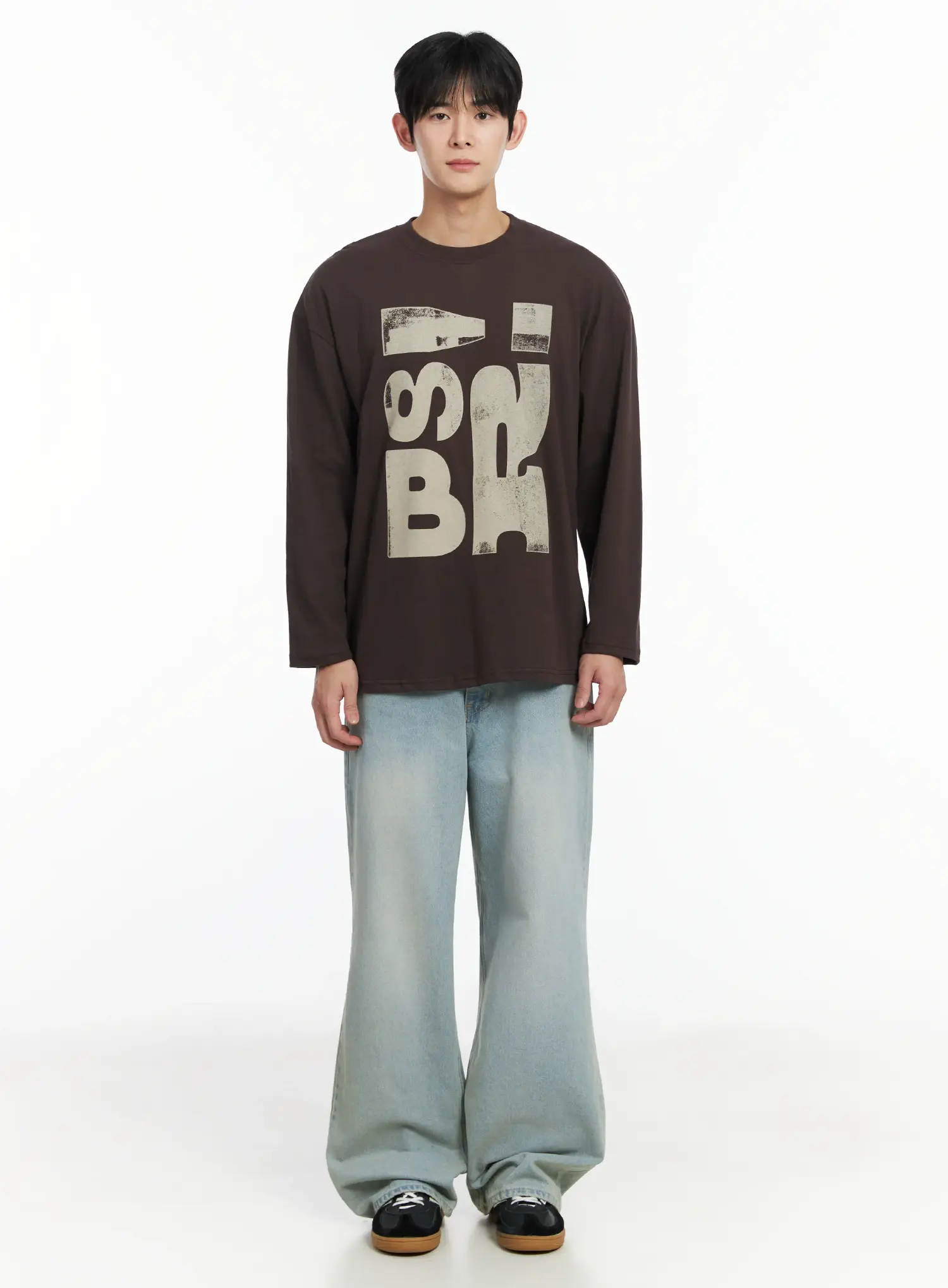 Men's Graphic Long Sleeve Shirt IF517 - Image 3