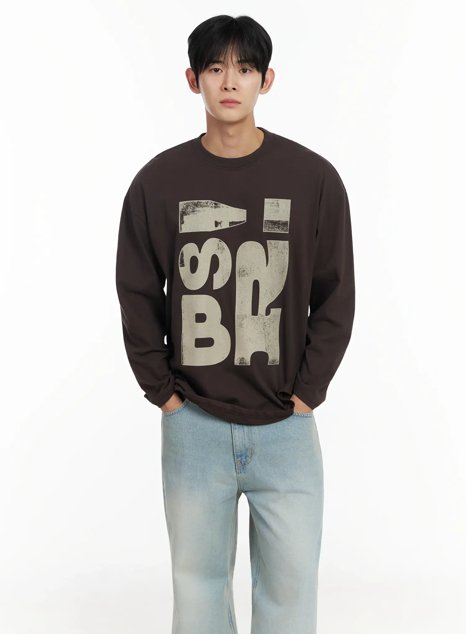 Men's Graphic Long Sleeve Shirt IF517 - Image 6